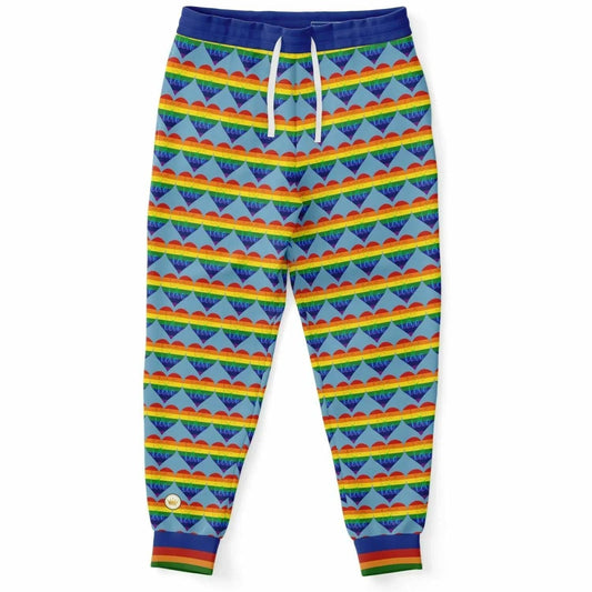 Love is Love in Sky Blue Eco-Poly Unisex Joggers