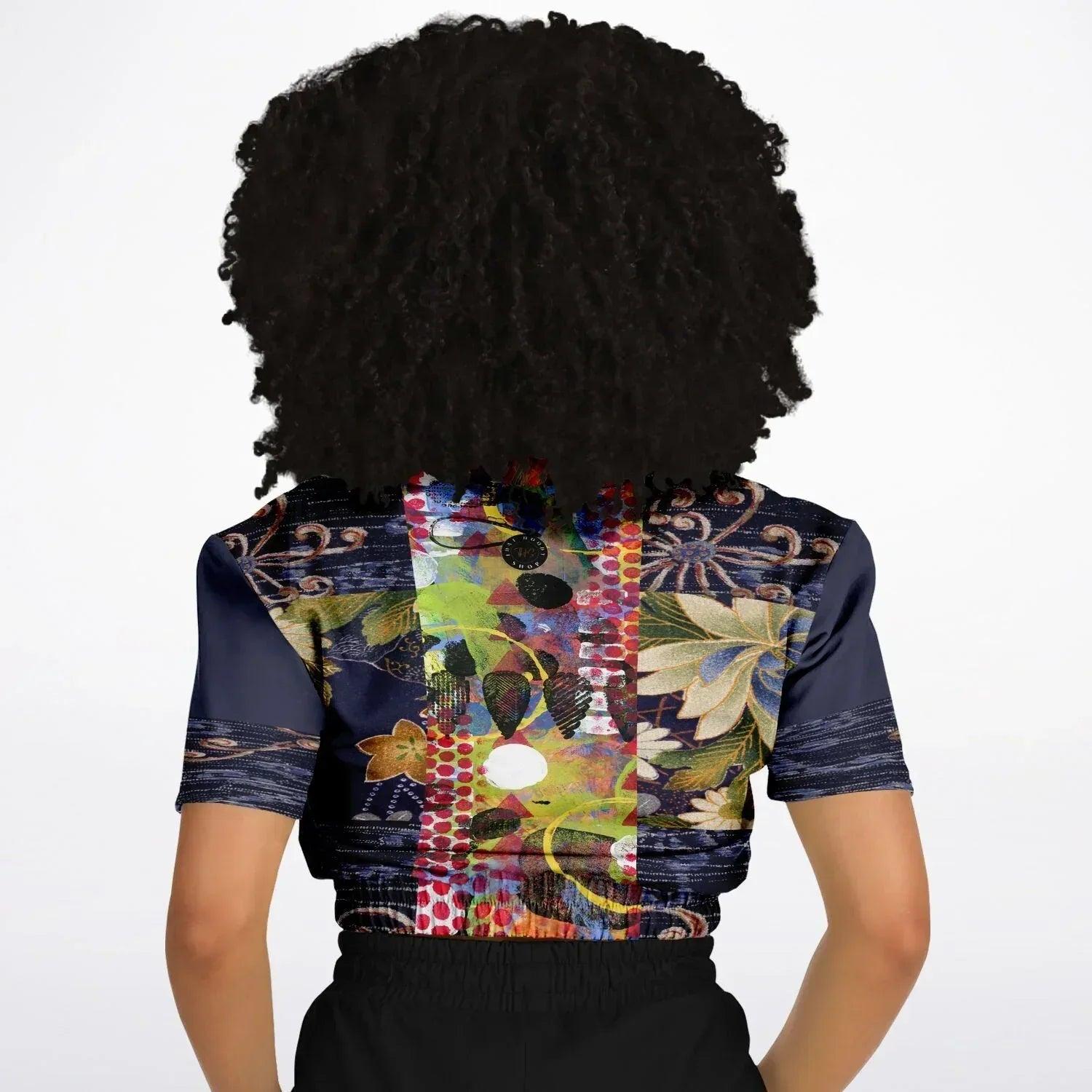 Empress Kanako Eco-Poly Short Sleeve Cropped Pullover