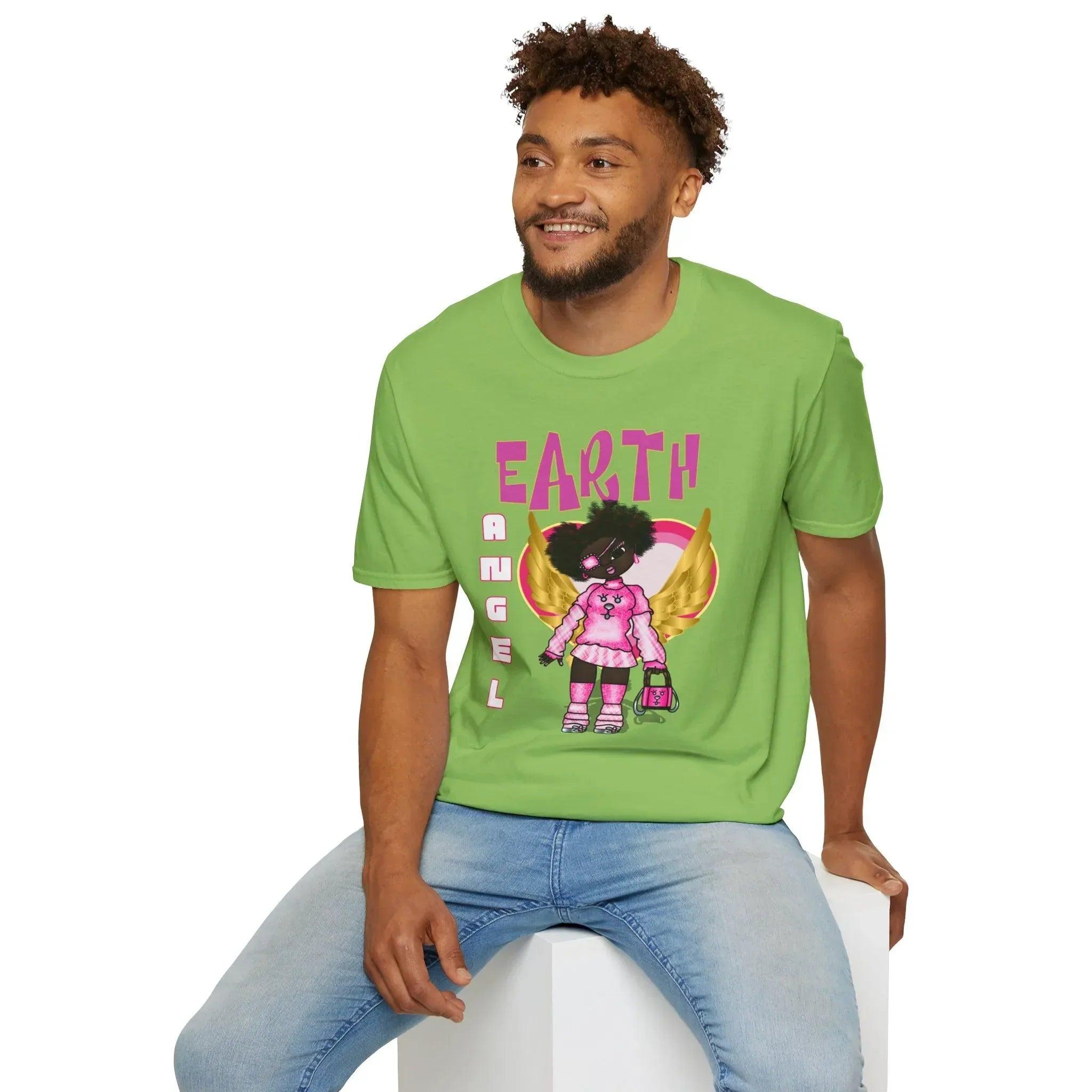 Earth Angel Natural Hair Unisex Softstyle T-Shirt