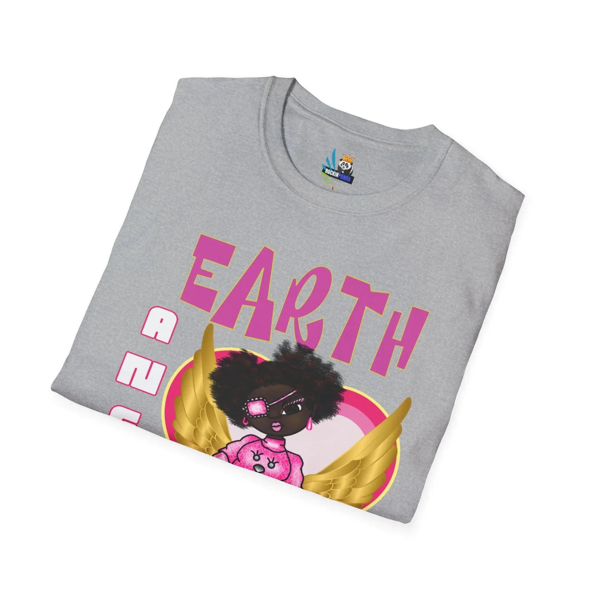 Earth Angel Natural Hair Unisex Softstyle T-Shirt