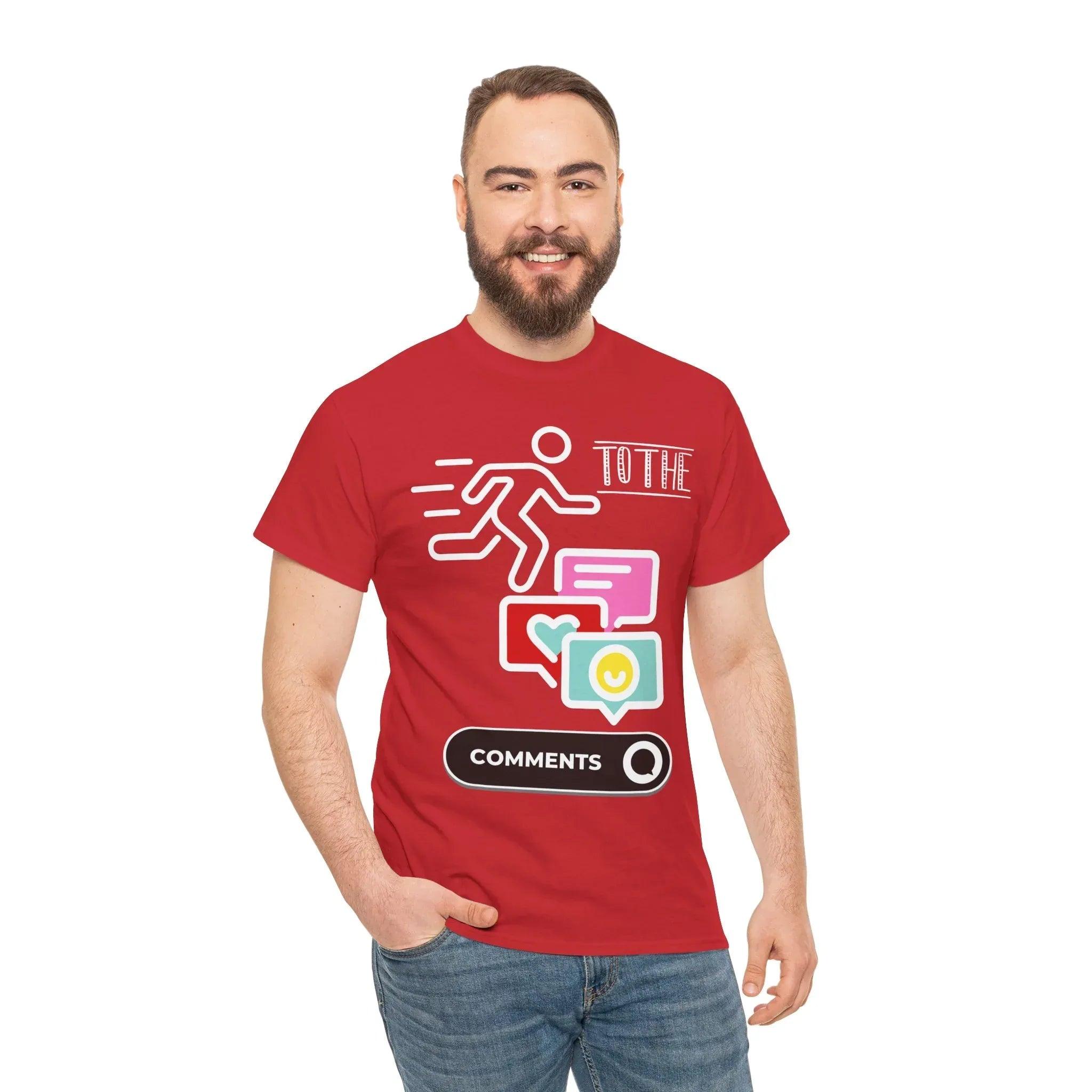 Straight to the Comments Heavyweight Unisex Tee
