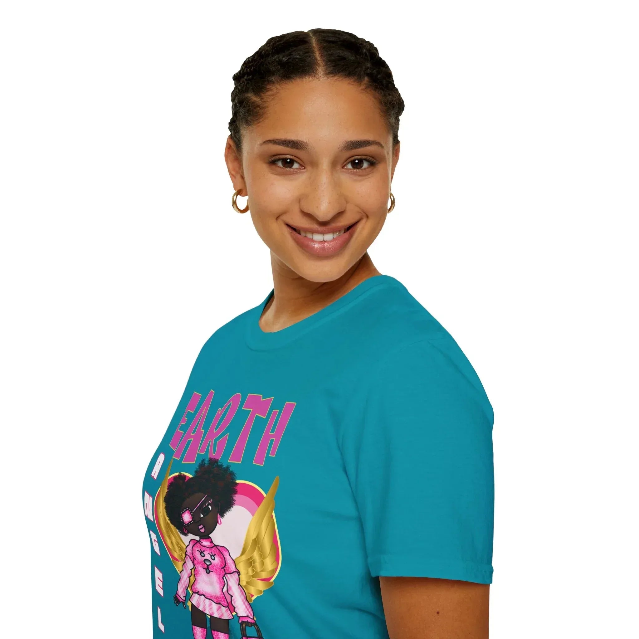 Earth Angel Natural Hair Unisex Softstyle T-Shirt