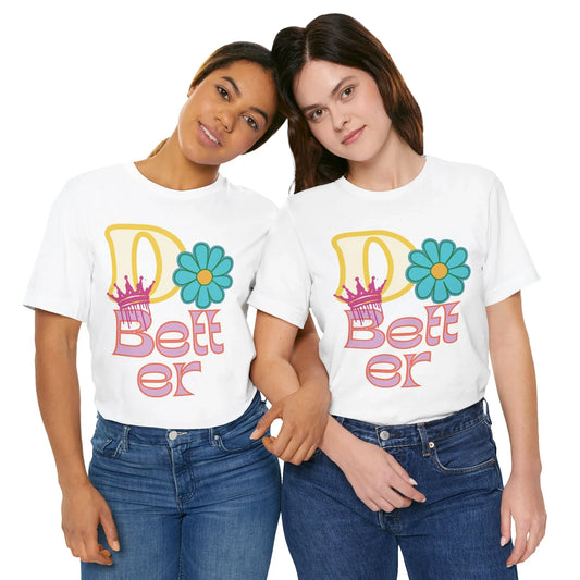 Do Better Hippie Vibe Floral Short Sleeve Tee