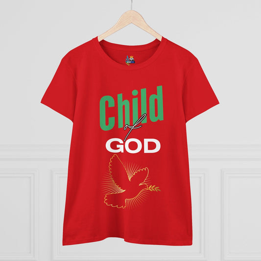 Child of God - Christ Dove Women's Graphic Tee - Fun Casual Cotton T-Shirt
