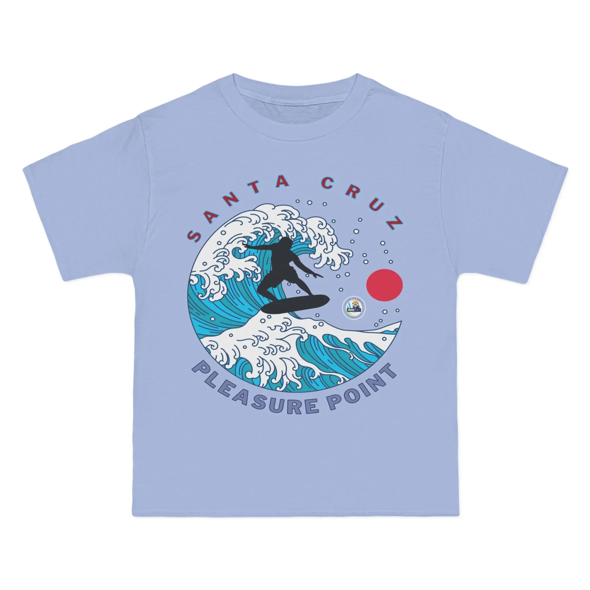 Surf Pleasure Point Santa Cruz Big Waves Heavyweight Tee