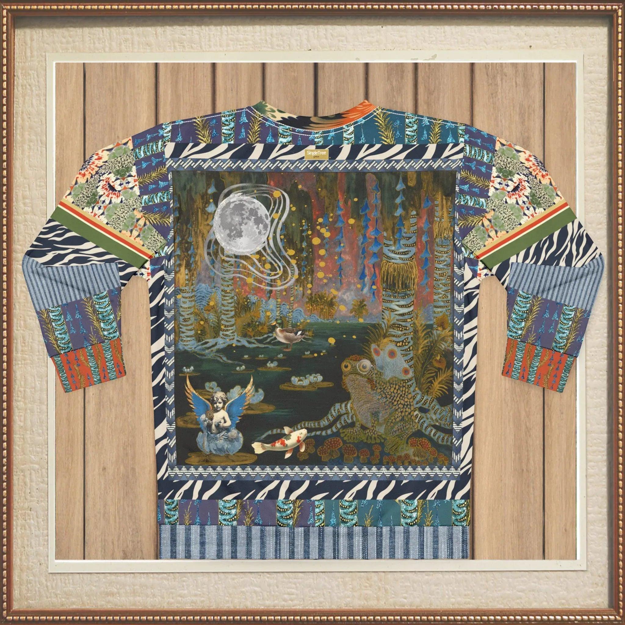 Wiosna Waterway in Deco Fantasy - Janoszanka - Unisex Sweatshirt (Gold Label)