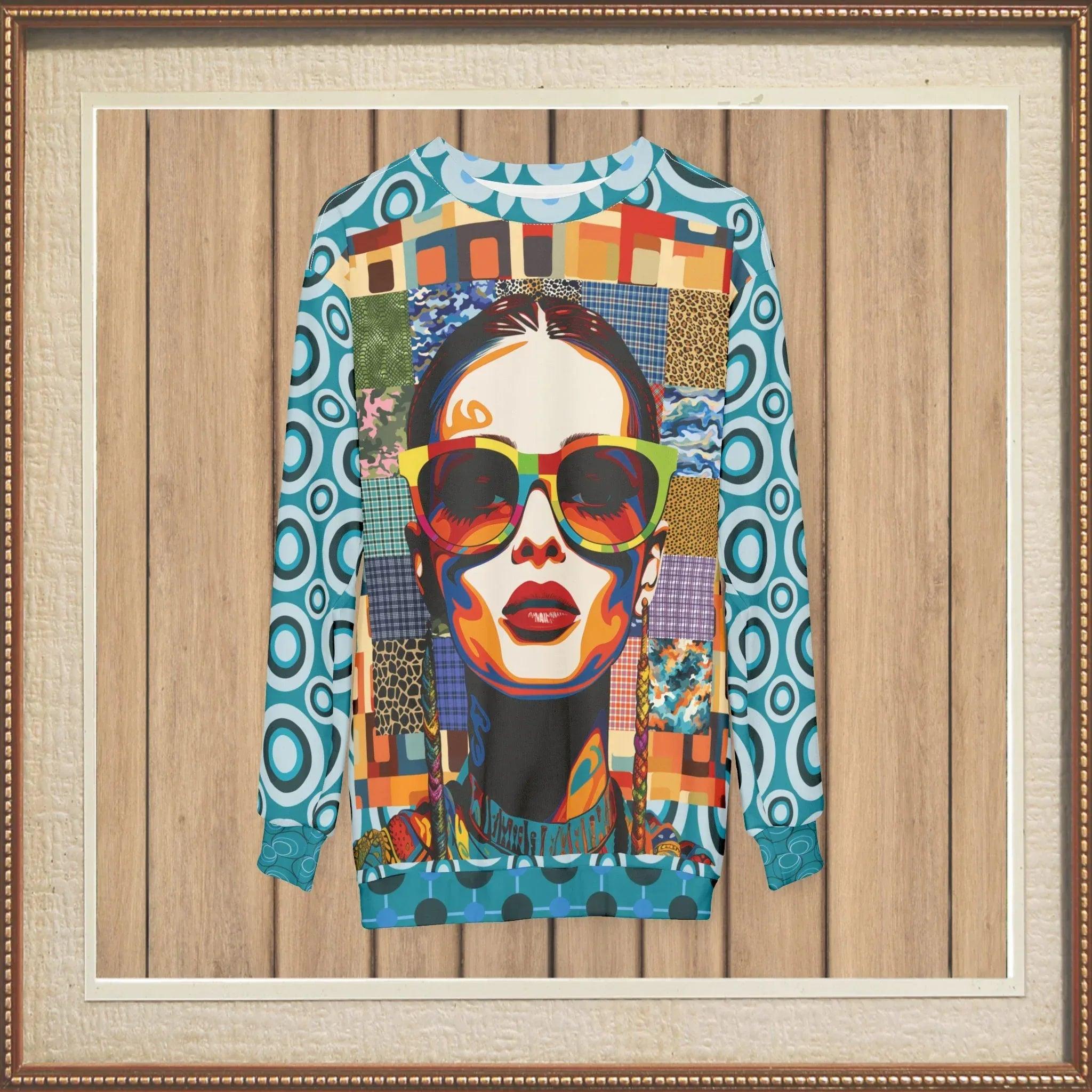 Popstar in Patchwork Fantasy Unisex Sweatshirt (Gold Label)