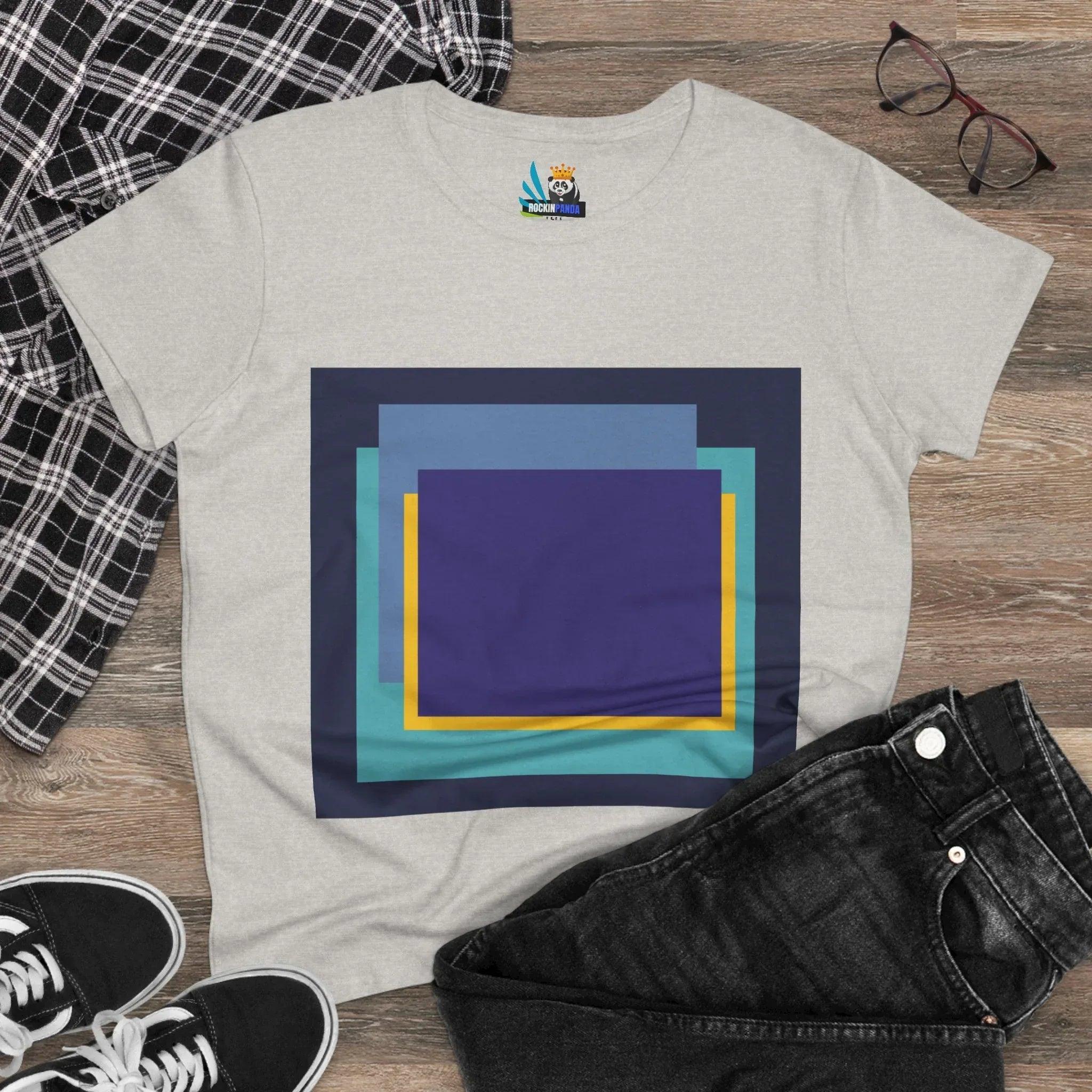 My Life in Purple Squares Cubed Contemporary Art Design Women&