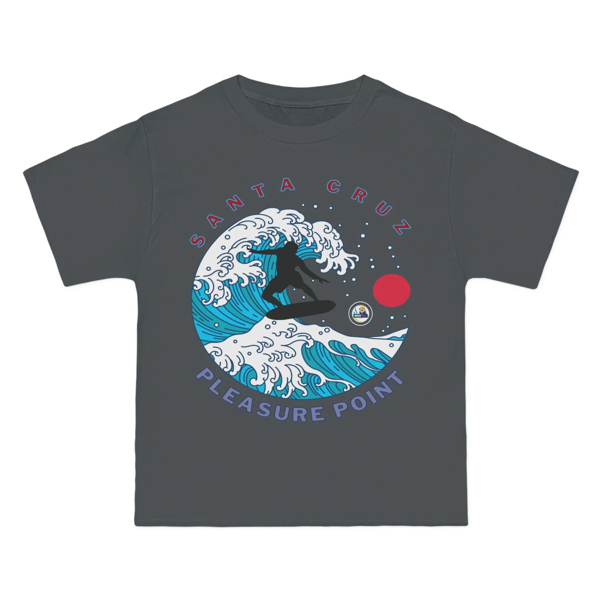 Surf Pleasure Point Santa Cruz Big Waves Heavyweight Tee