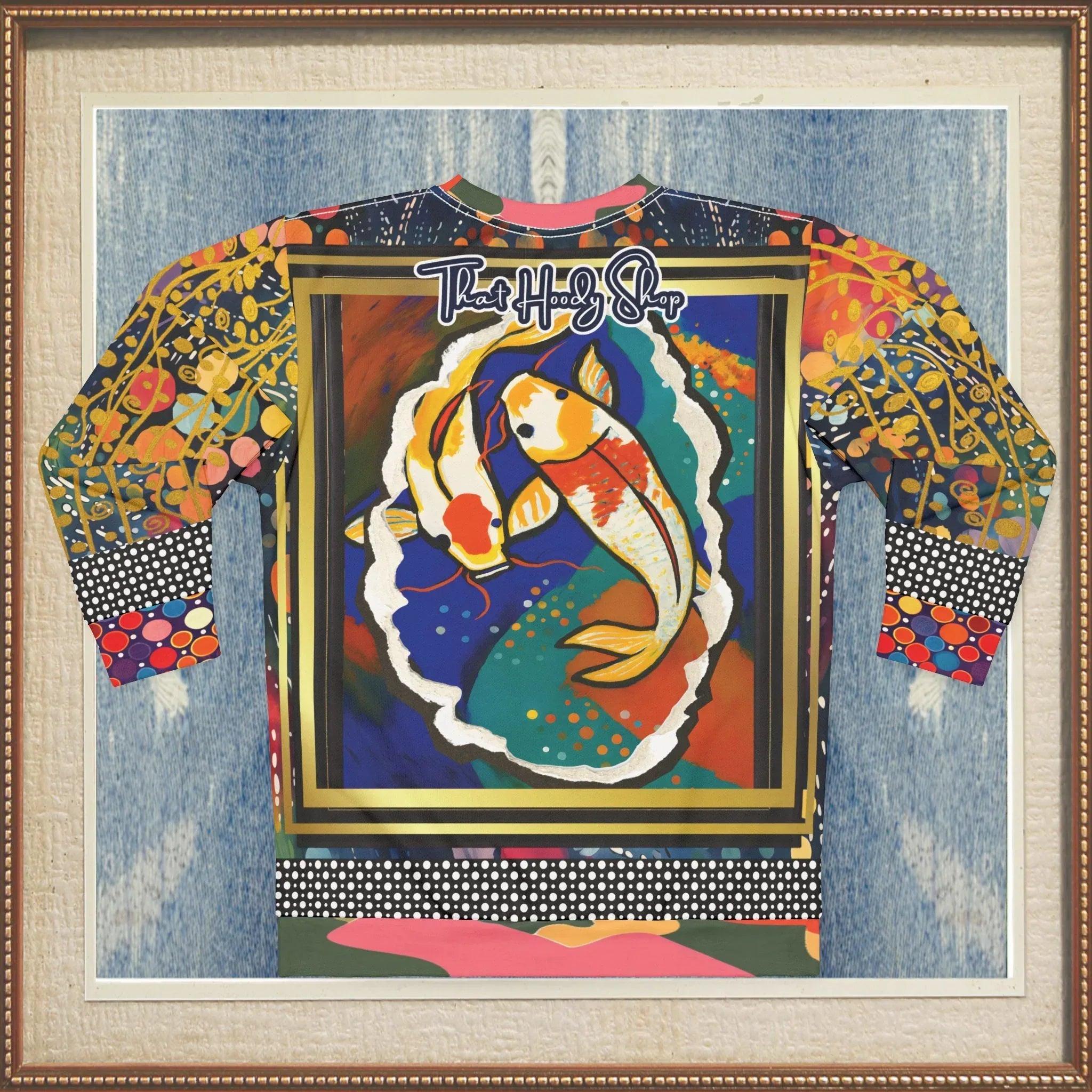 One Koi Two Koi - Best of Luck Picture Art Unisex Sweatshirt (Gold Label)