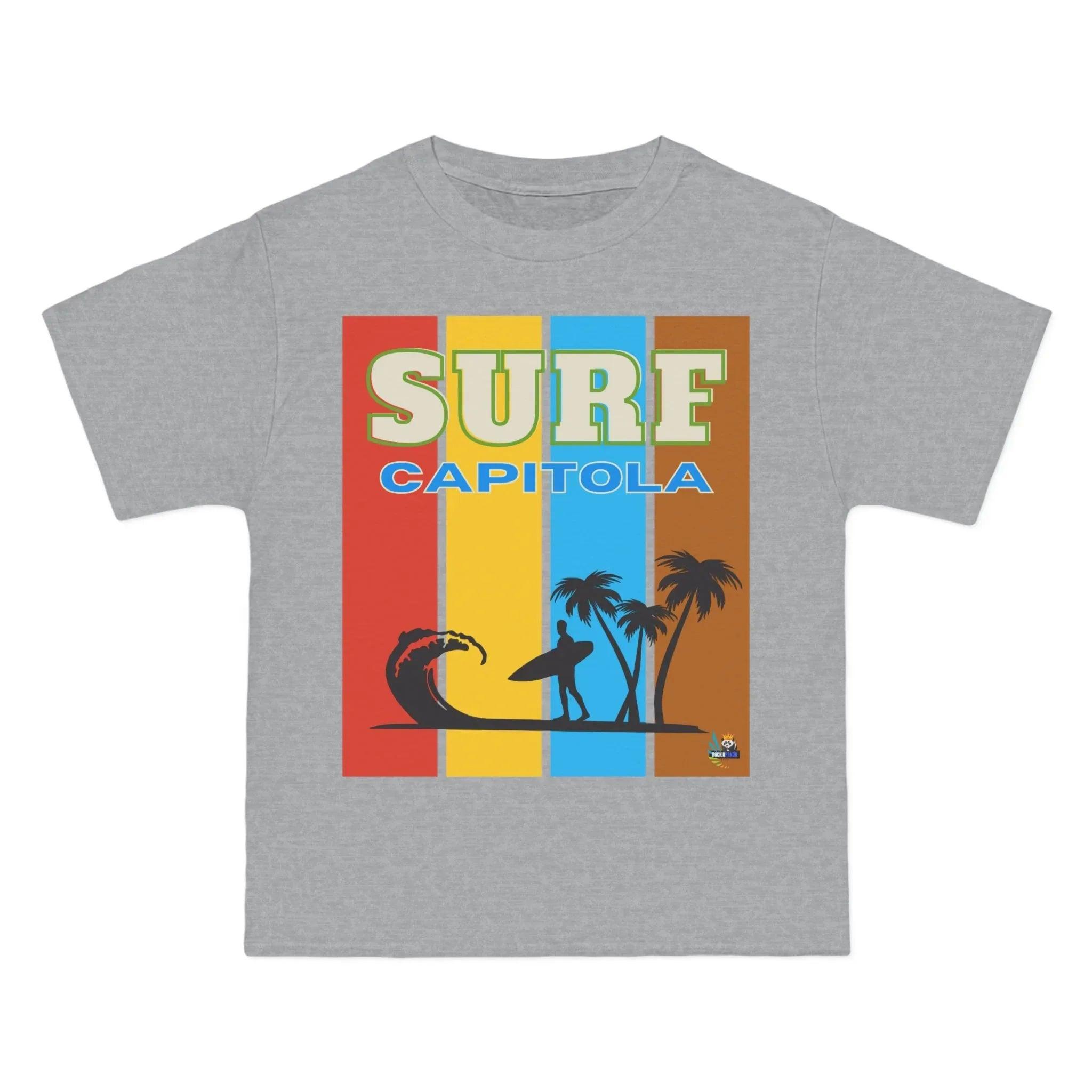 Surf Capitola Rainbow Stripe Heavyweight Tee