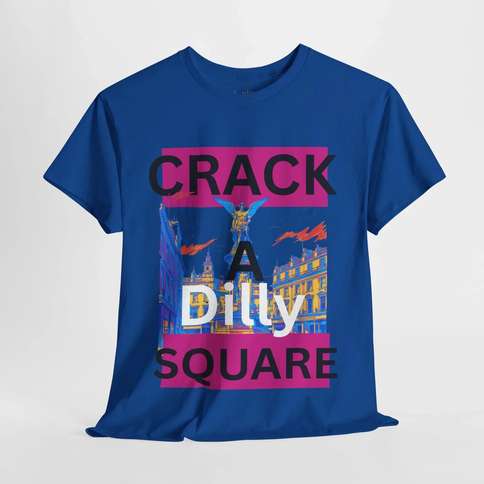 Crack-a-Dilly Square London United Kingdom Funny Heavyweight Tee