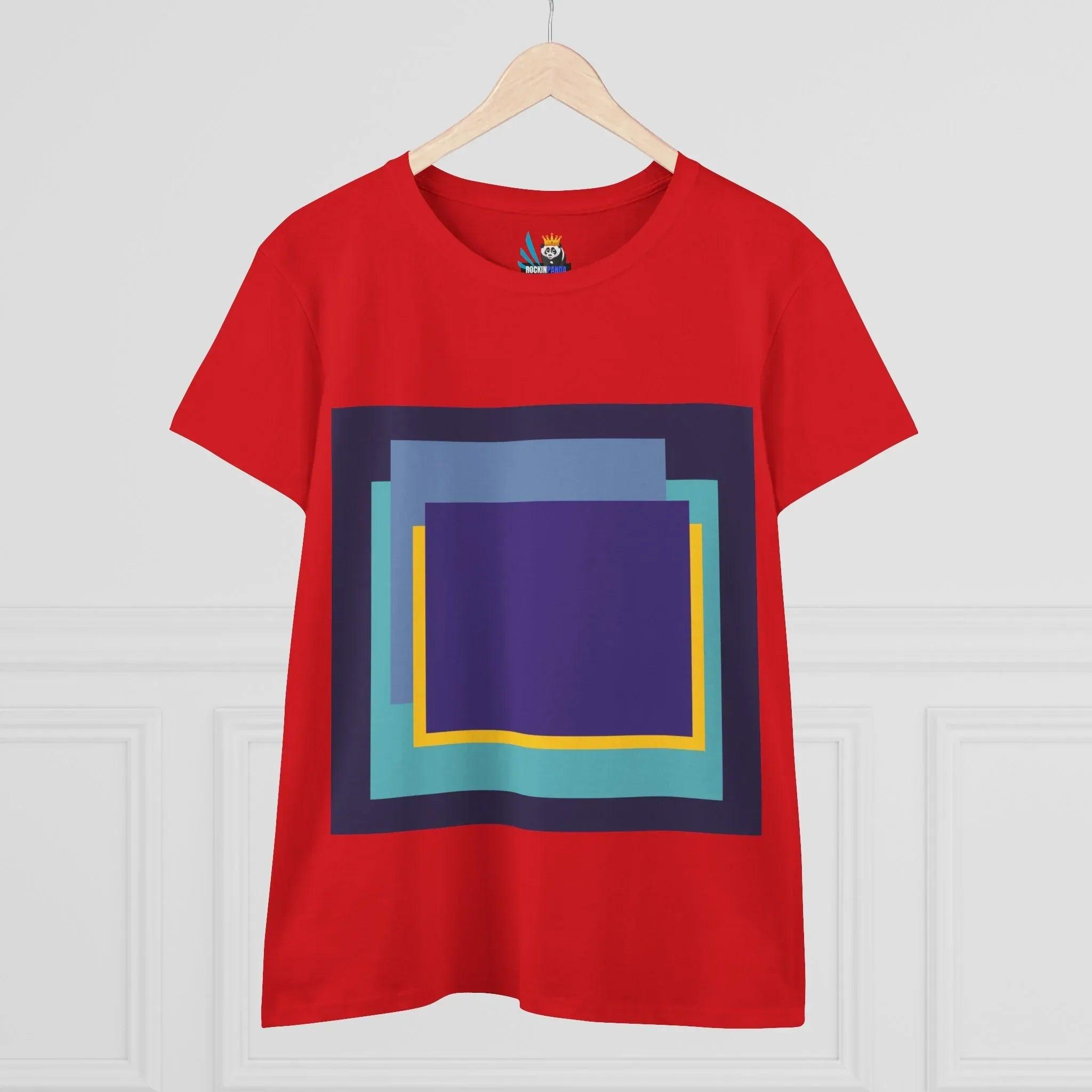 My Life in Purple Squares Cubed Contemporary Art Design Women&