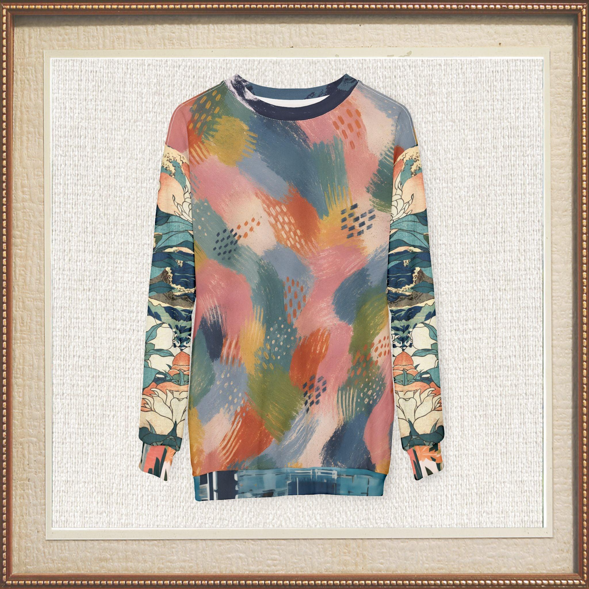 Painted Daybreak Abstract Stripe Unisex Sweatshirt (Gold Label)