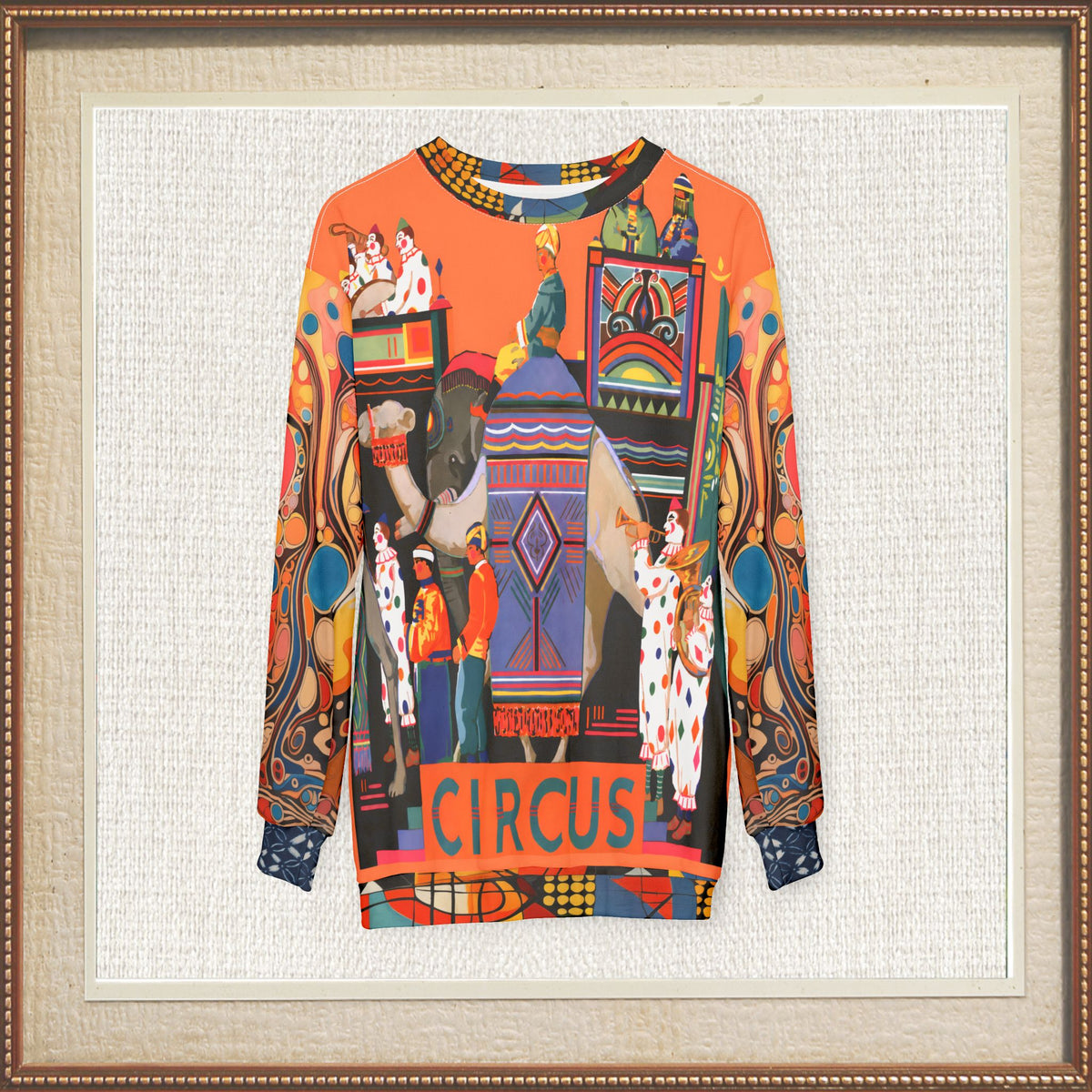 Traveling Circus Caravan in Sunset & Sky Unisex Sweatshirt (Gold Label)