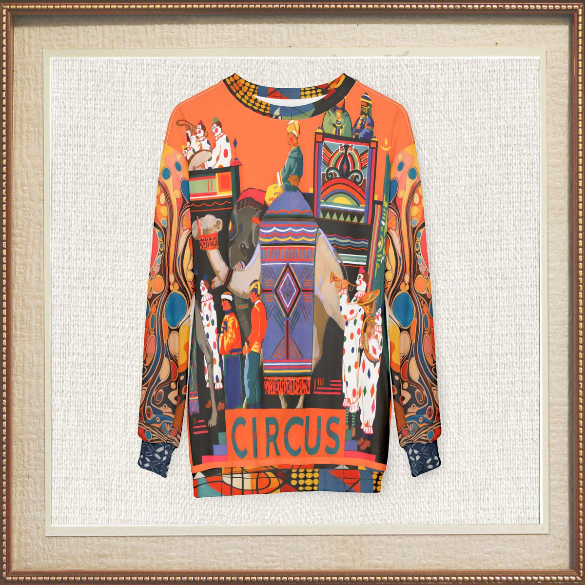 Traveling Circus Caravan in Sunset & Sky Unisex Sweatshirt (Gold Label)