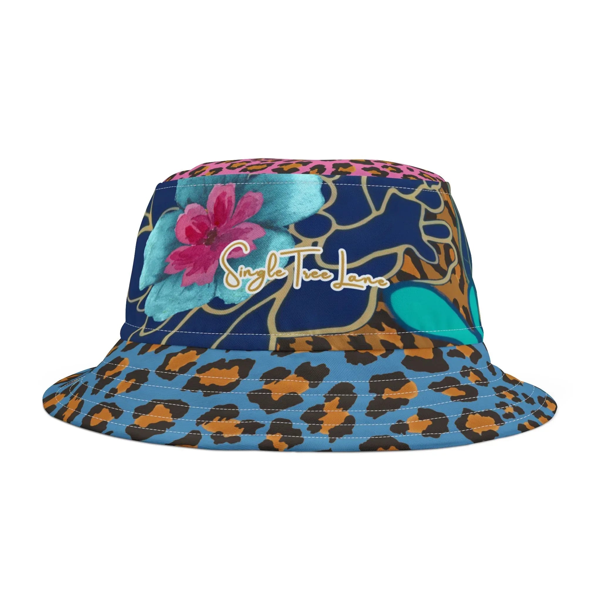 Wild Bloom Leopard Luxe Vibrant Bucket Hat