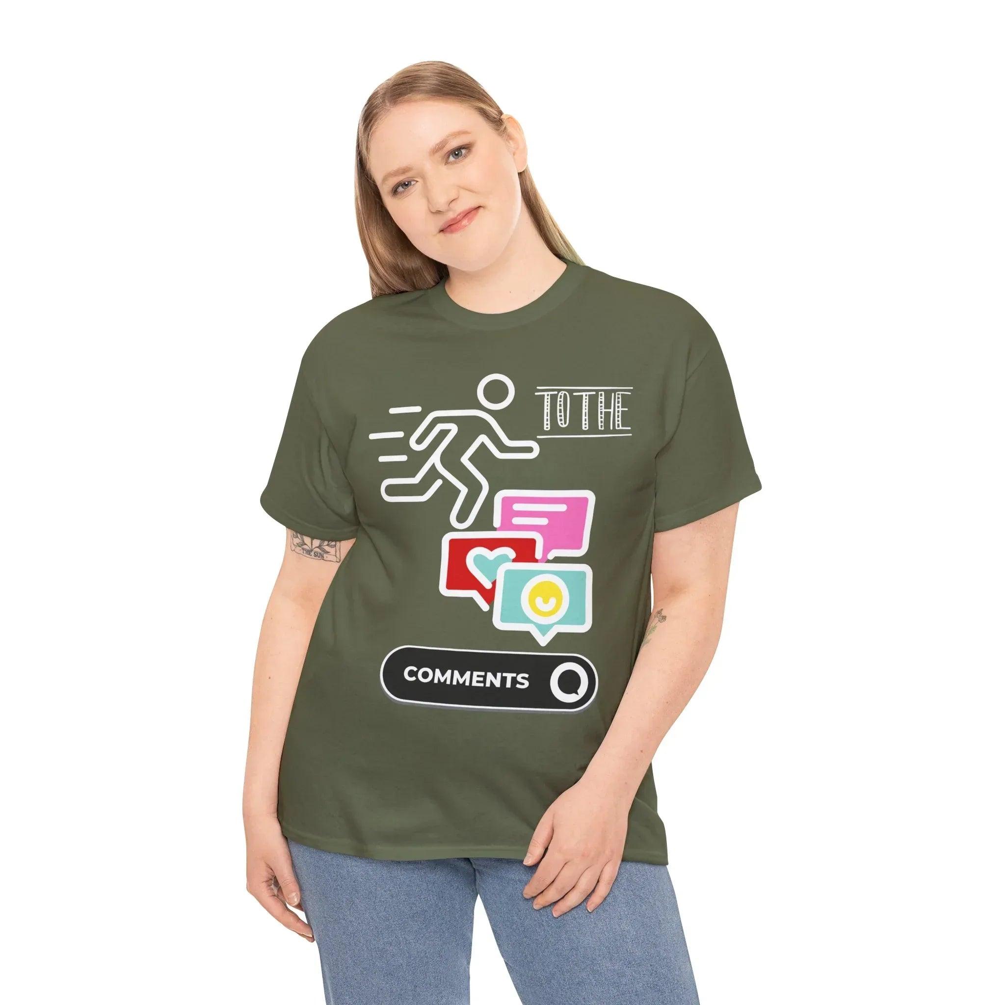 Straight to the Comments Heavyweight Unisex Tee