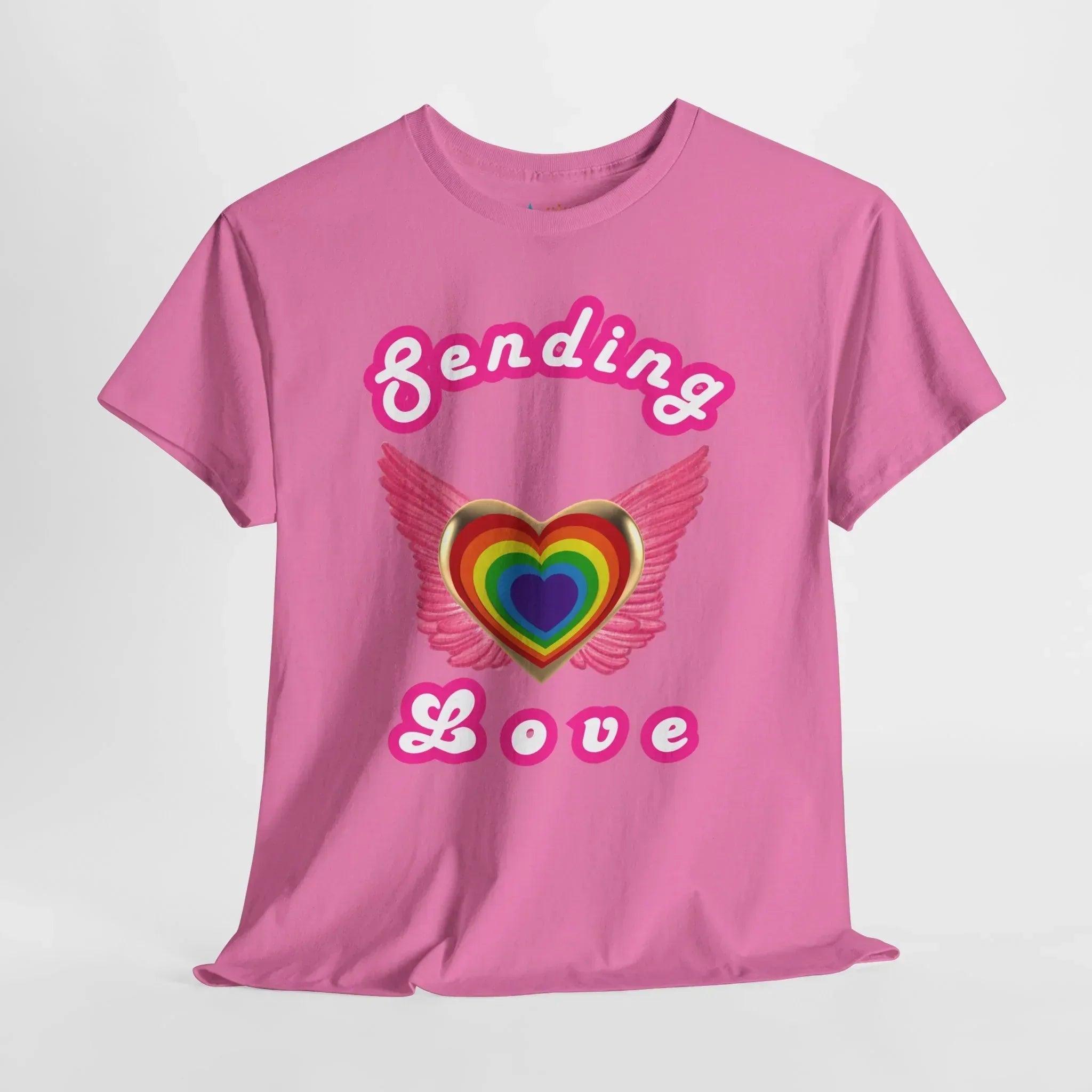 Sending Love Inspirational Heavyweight Unisex Tee