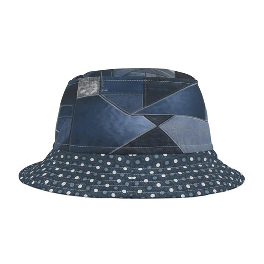 Dotted Indigo Kaleidoscope Vibrant Bucket Hat