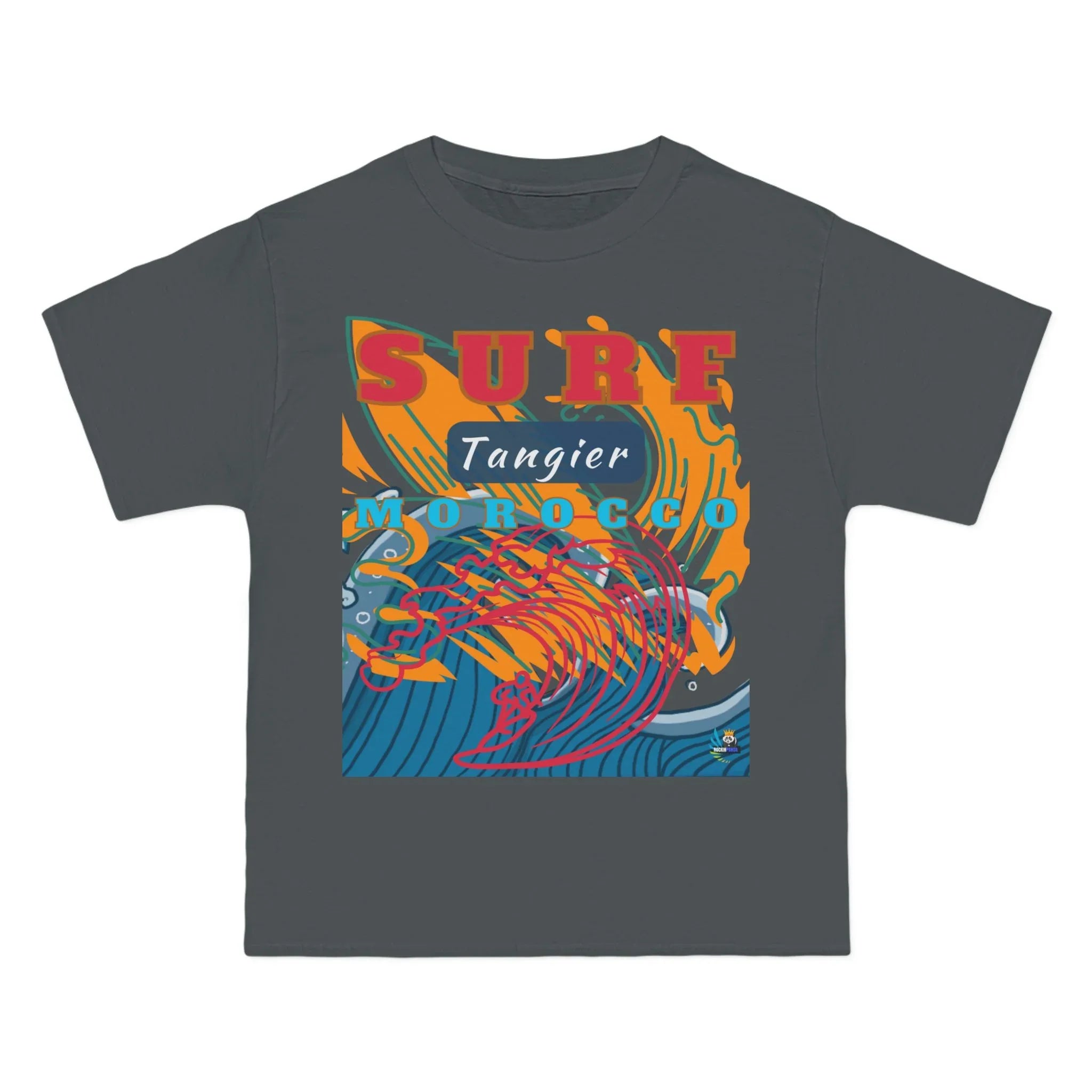 Surf Tangier Morocco Interpretive Art Design Heavyweight Tee