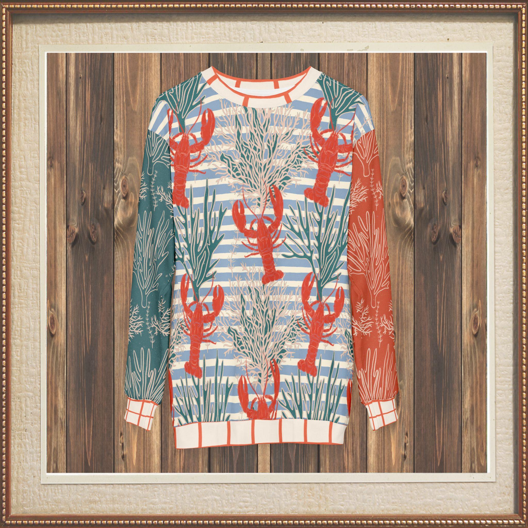 Rock Lobster Undersea Garden Unisex Sweatshirt (Gold Label)
