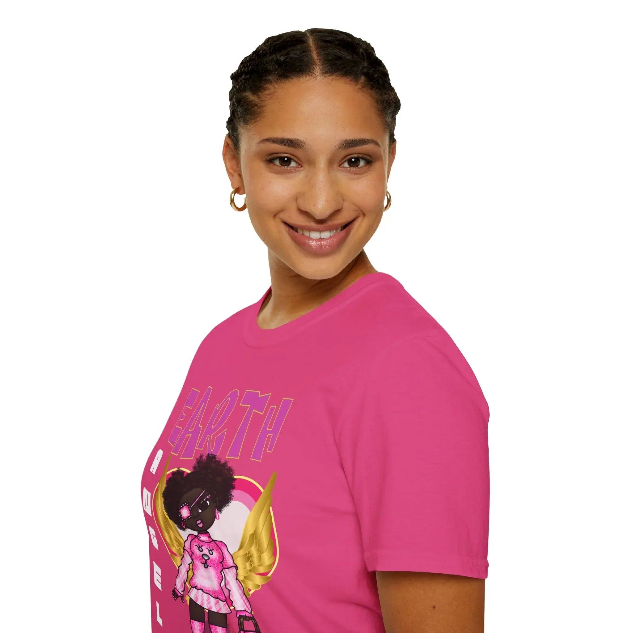 Earth Angel Natural Hair Unisex Softstyle T-Shirt