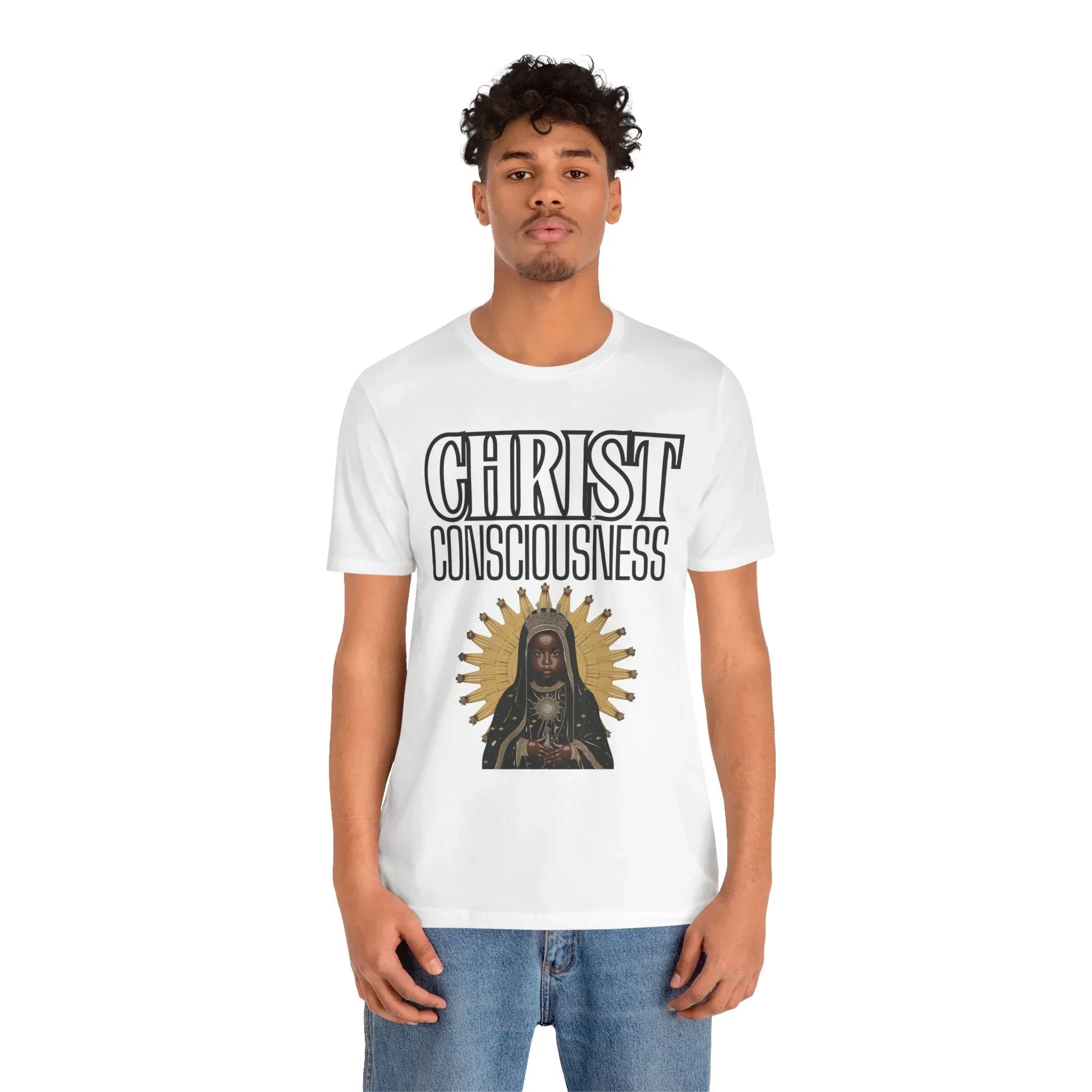 Christ Consciousness - Black Baby Jesus Short Sleeve Unisex Tee