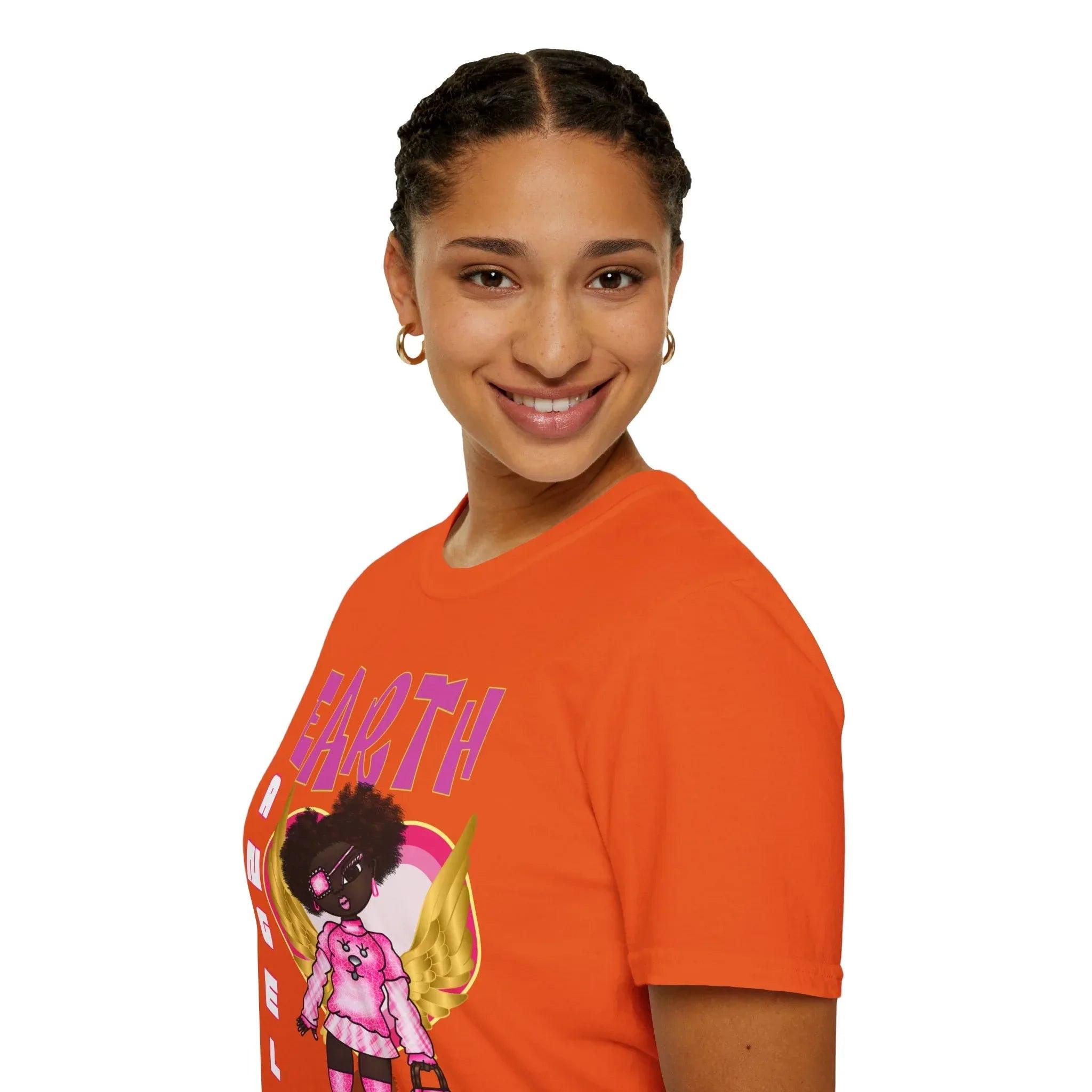 Earth Angel Natural Hair Unisex Softstyle T-Shirt