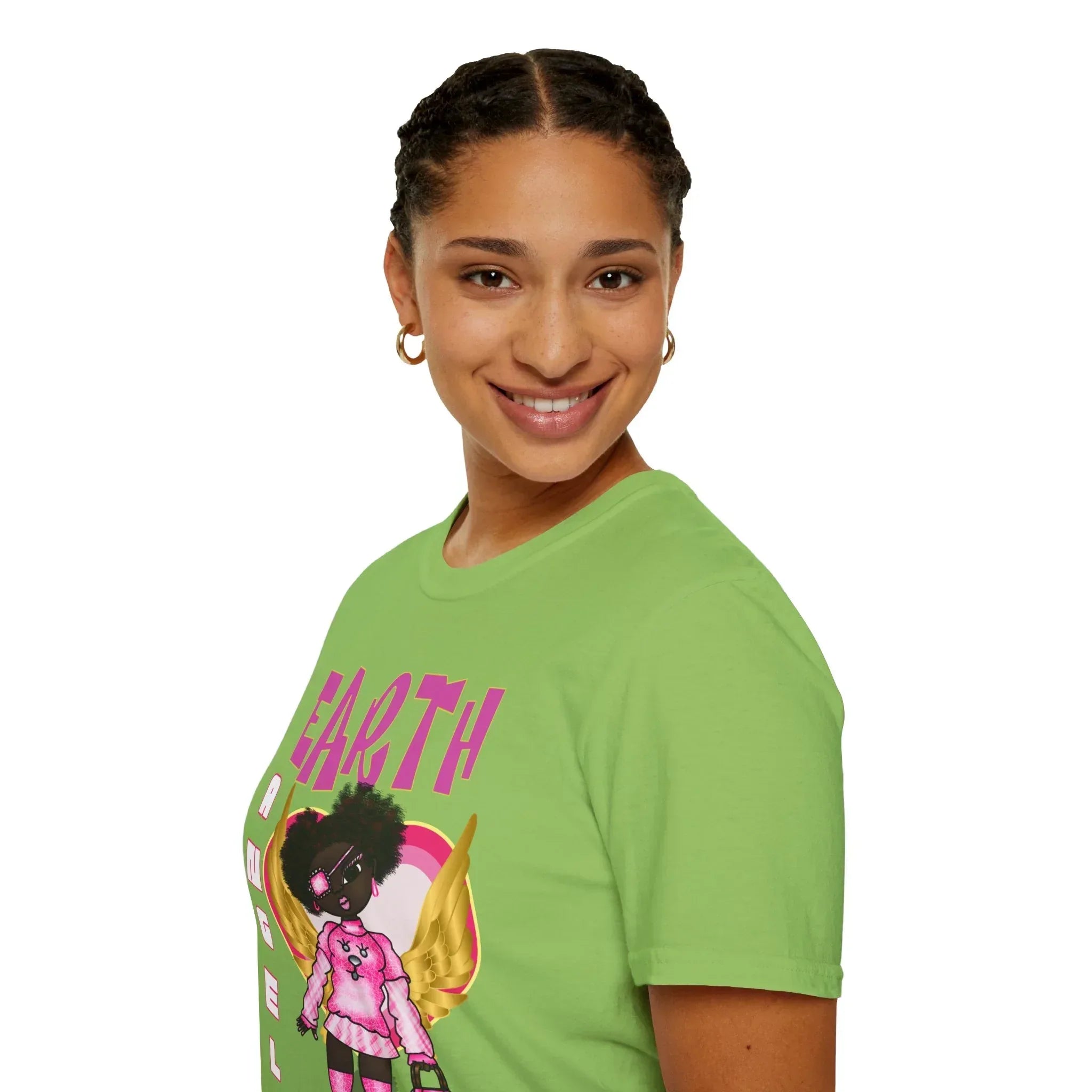 Earth Angel Natural Hair Unisex Softstyle T-Shirt