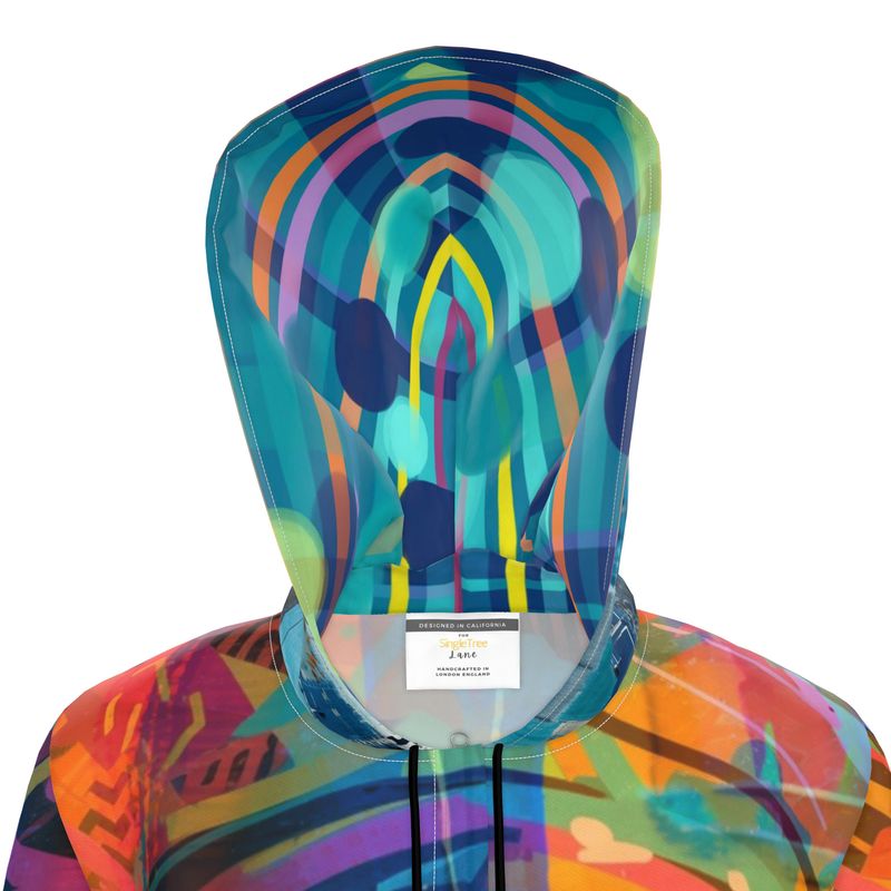 Electric Street Carnival Womens Hooded Rain Jacket