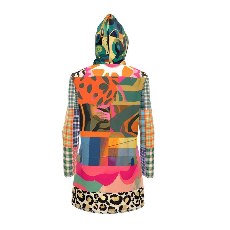 Wild Side Garden Party Womens Hooded Rain Jacket