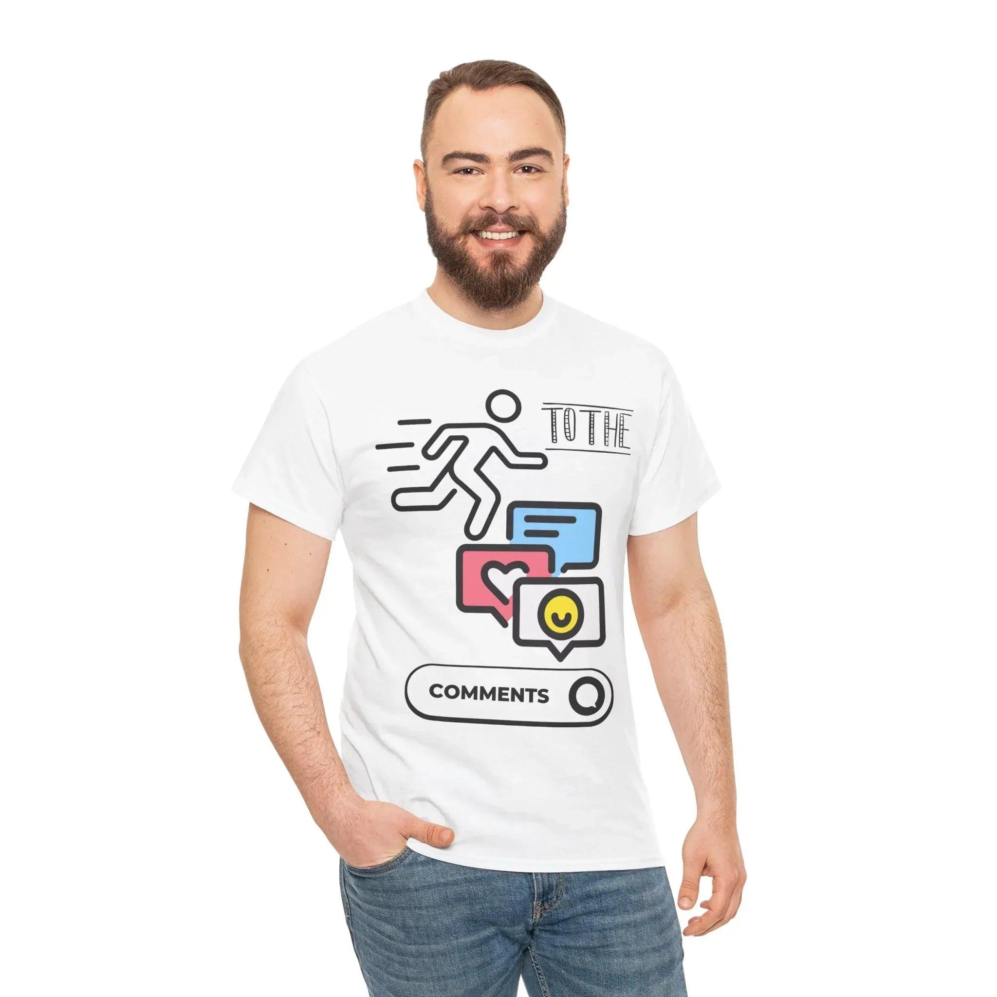 Straight to the Comments Heavyweight Unisex Tee