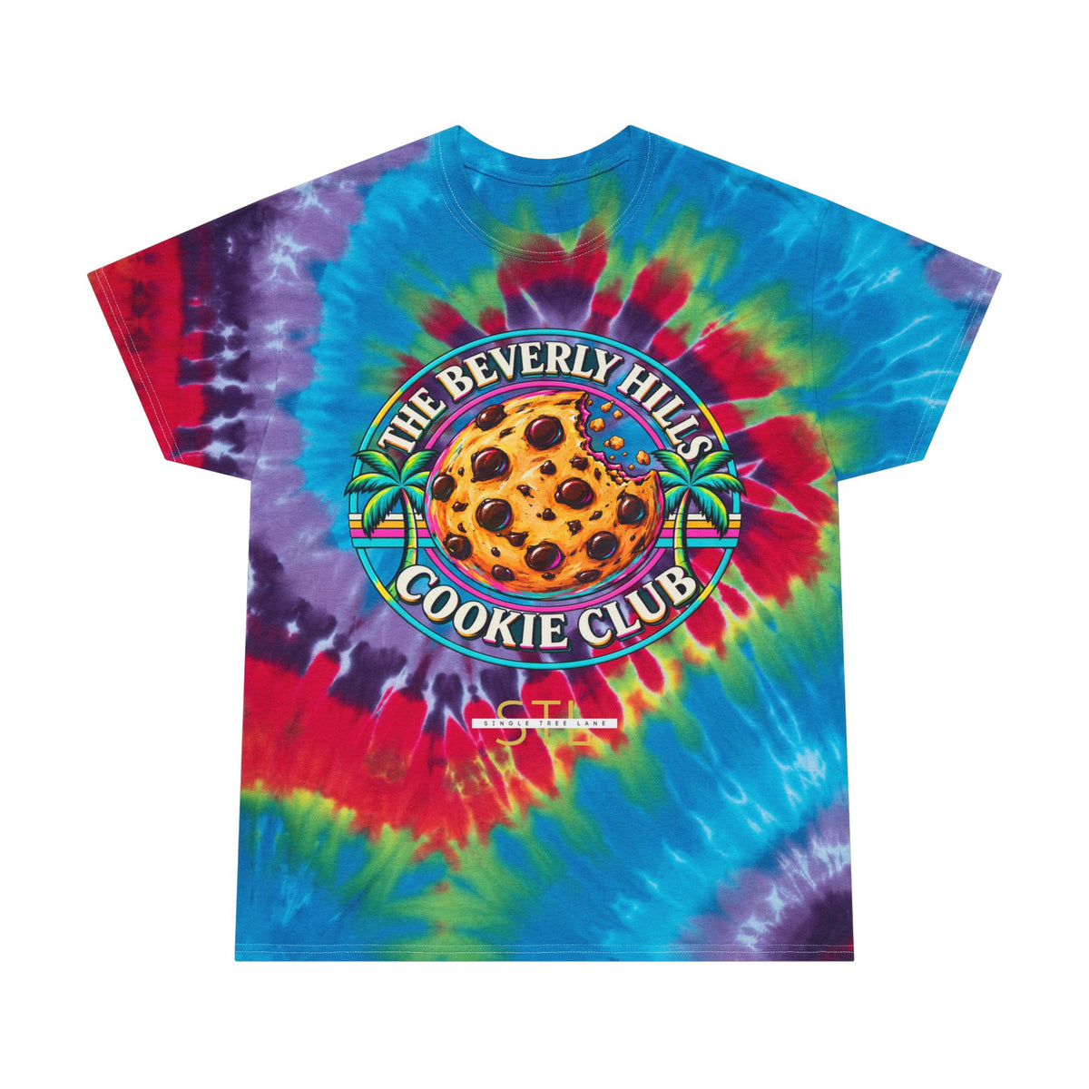 Beverly Hills Cookie Club Vibrant Tie-Dye Tee
