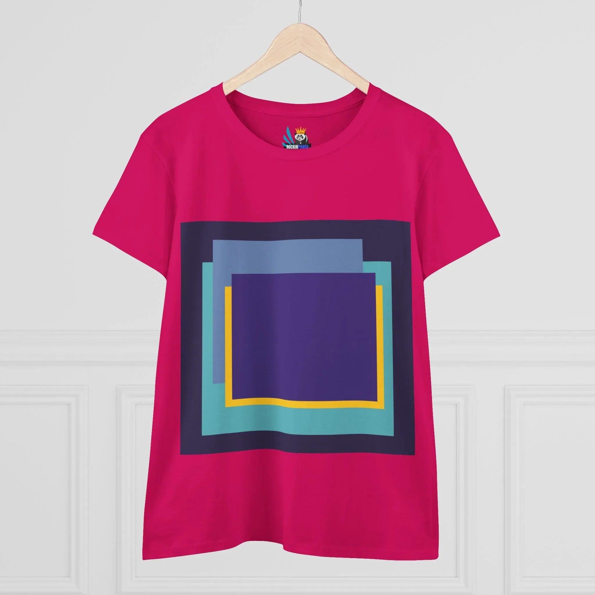 My Life in Purple Squares Cubed Contemporary Art Design Women&