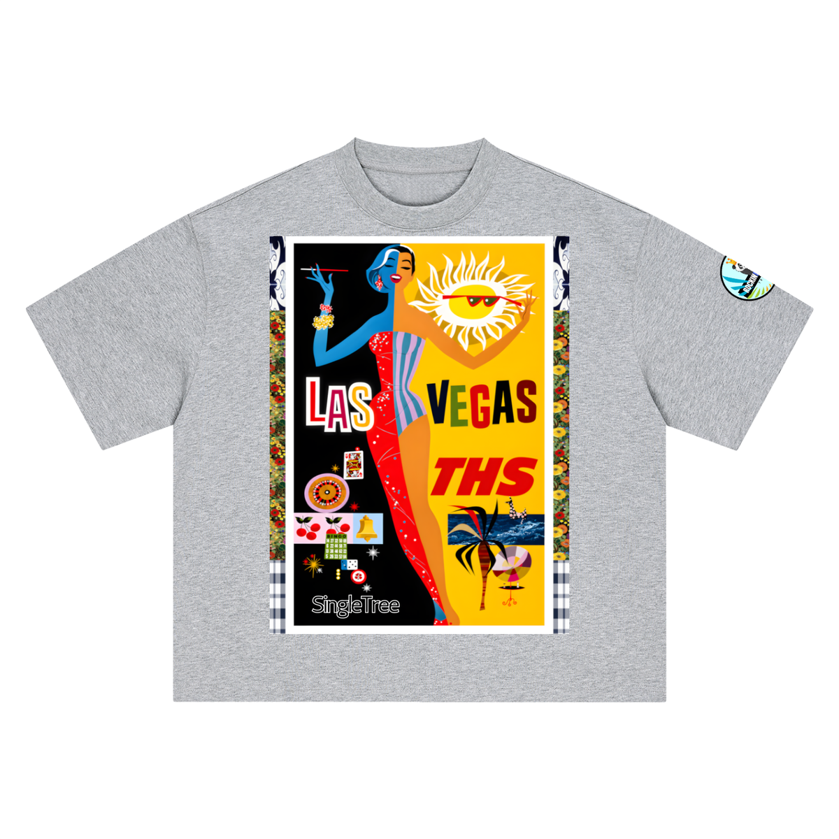 Lights Camera Action - Las Vegas Boxy Oversized Unisex T-Shirt
