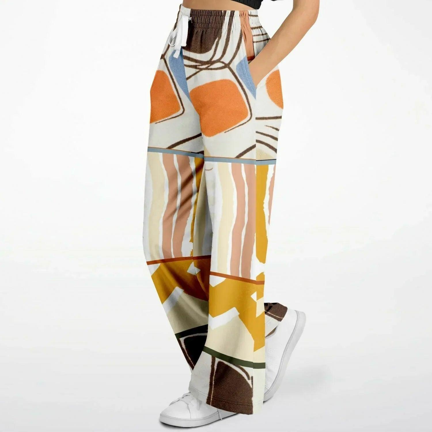 Concrete Jungle Eco-Poly Abstract Eco-Poly Geo Wide Leg Pants