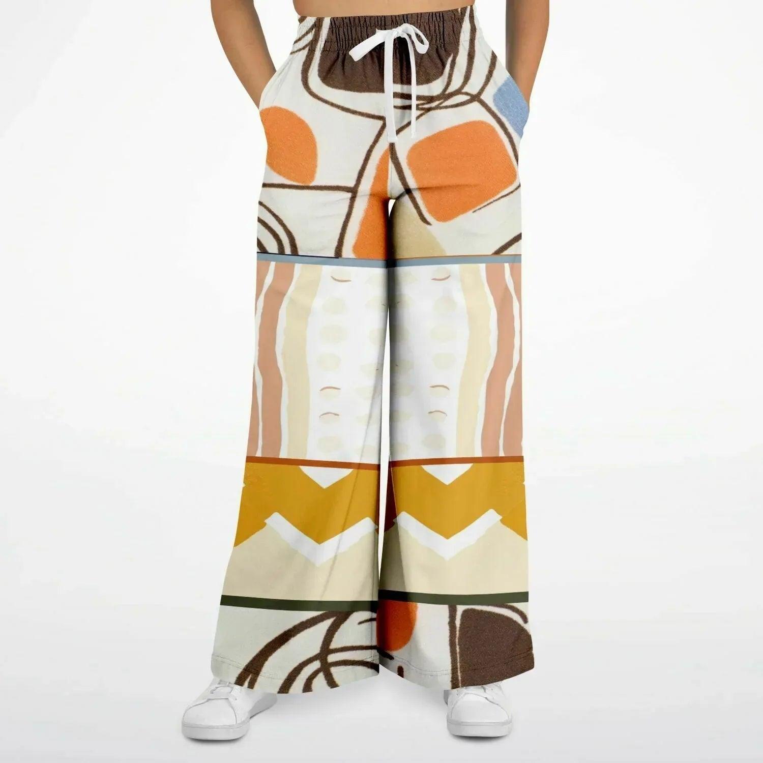 Concrete Jungle Eco-Poly Abstract Eco-Poly Geo Wide Leg Pants