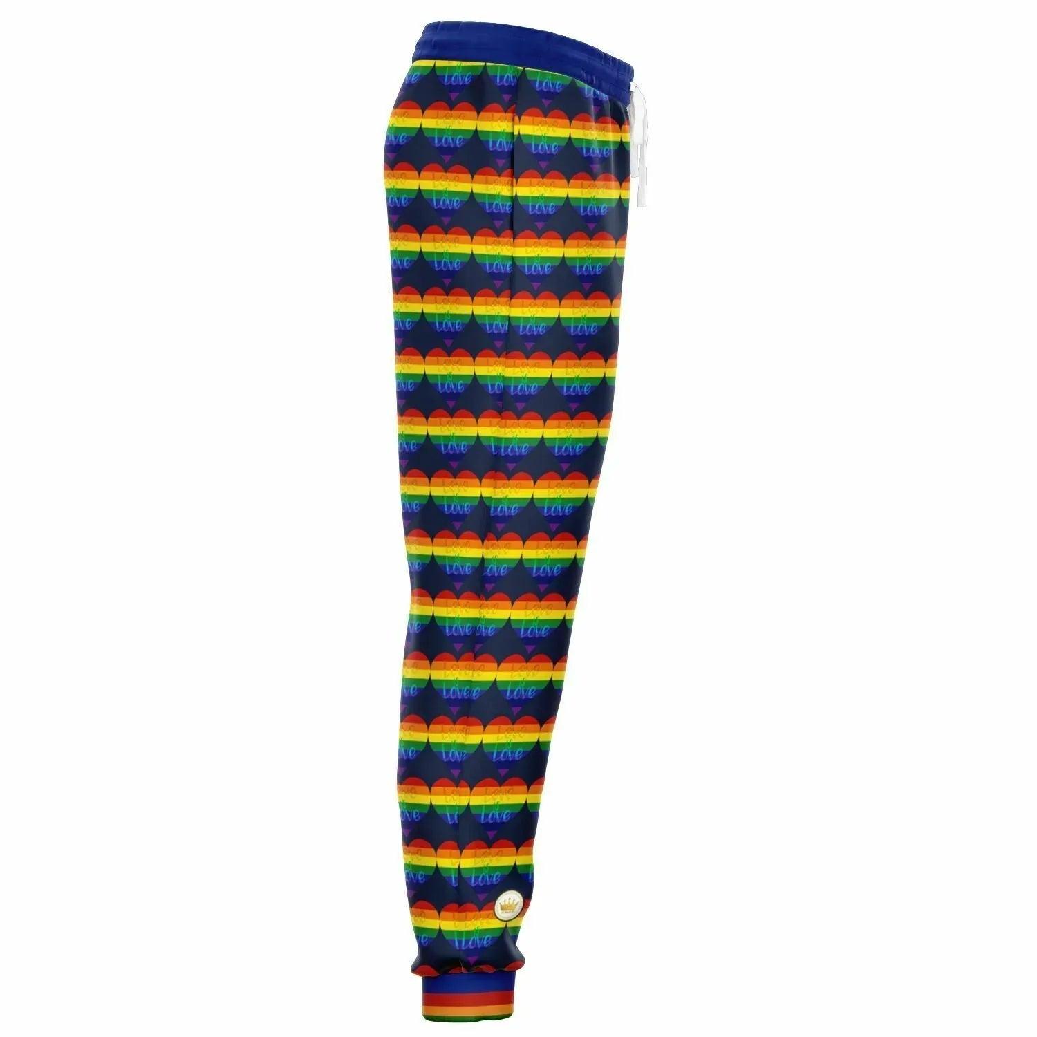 Love is Love in Sailor Navy Eco-Poly Unisex Joggers
