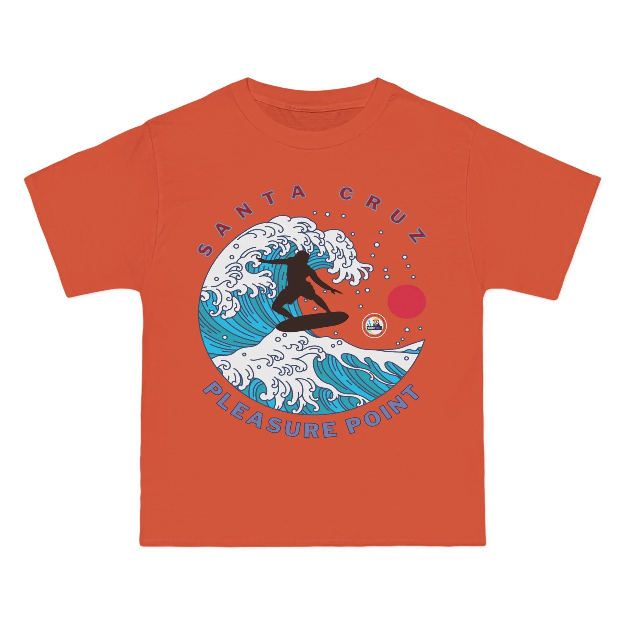 Surf Pleasure Point Santa Cruz Big Waves Heavyweight Tee