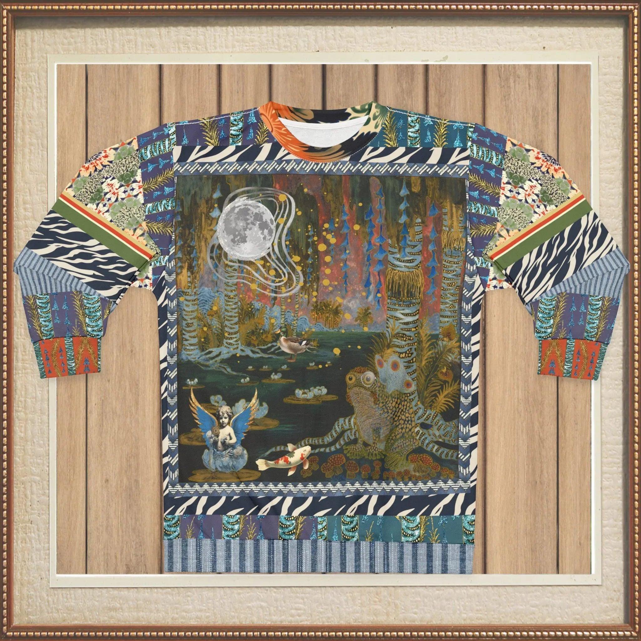 Wiosna Waterway in Deco Fantasy - Janoszanka - Unisex Sweatshirt (Gold Label)