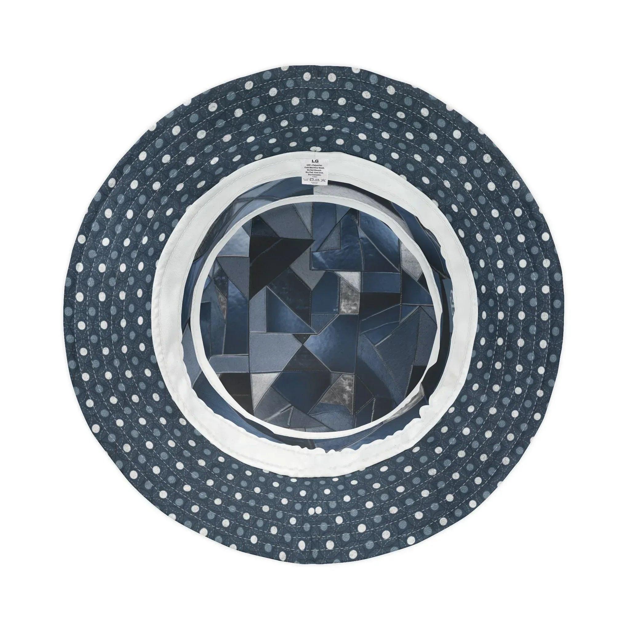 Dotted Indigo Kaleidoscope Vibrant Bucket Hat