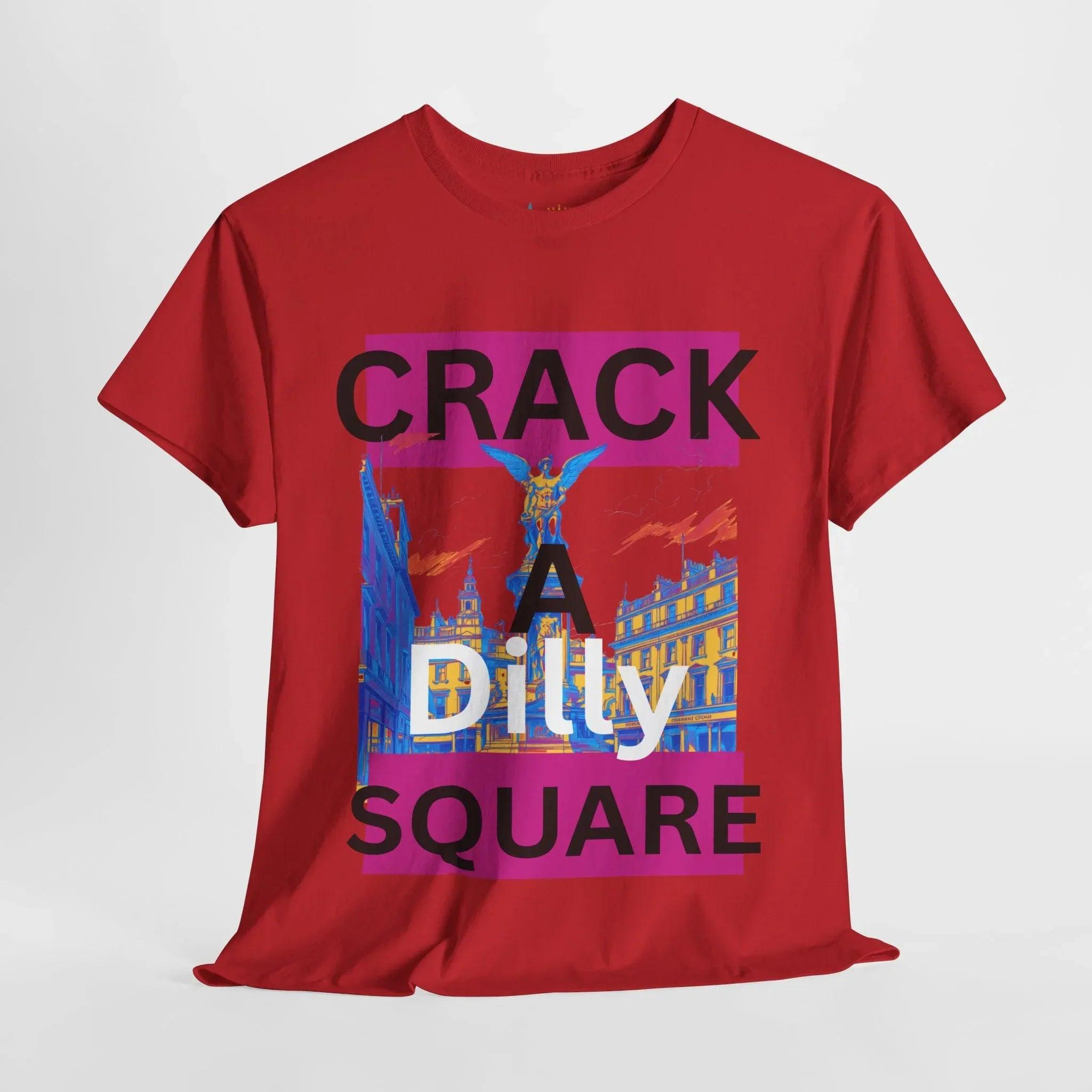 Crack-a-Dilly Square London United Kingdom Funny Heavyweight Tee