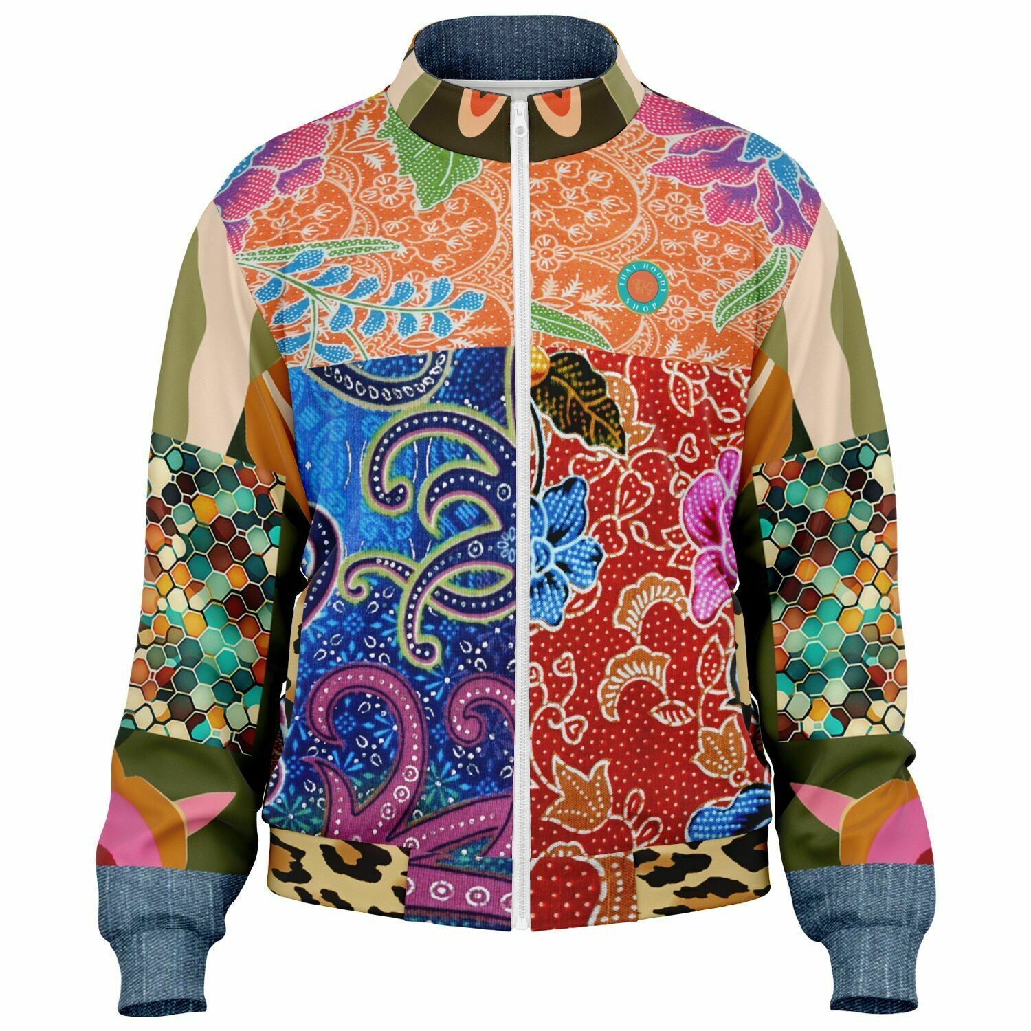 Sweet Clementine Deco Girl Patchwork Eco-Poly Unisex Track Jacket