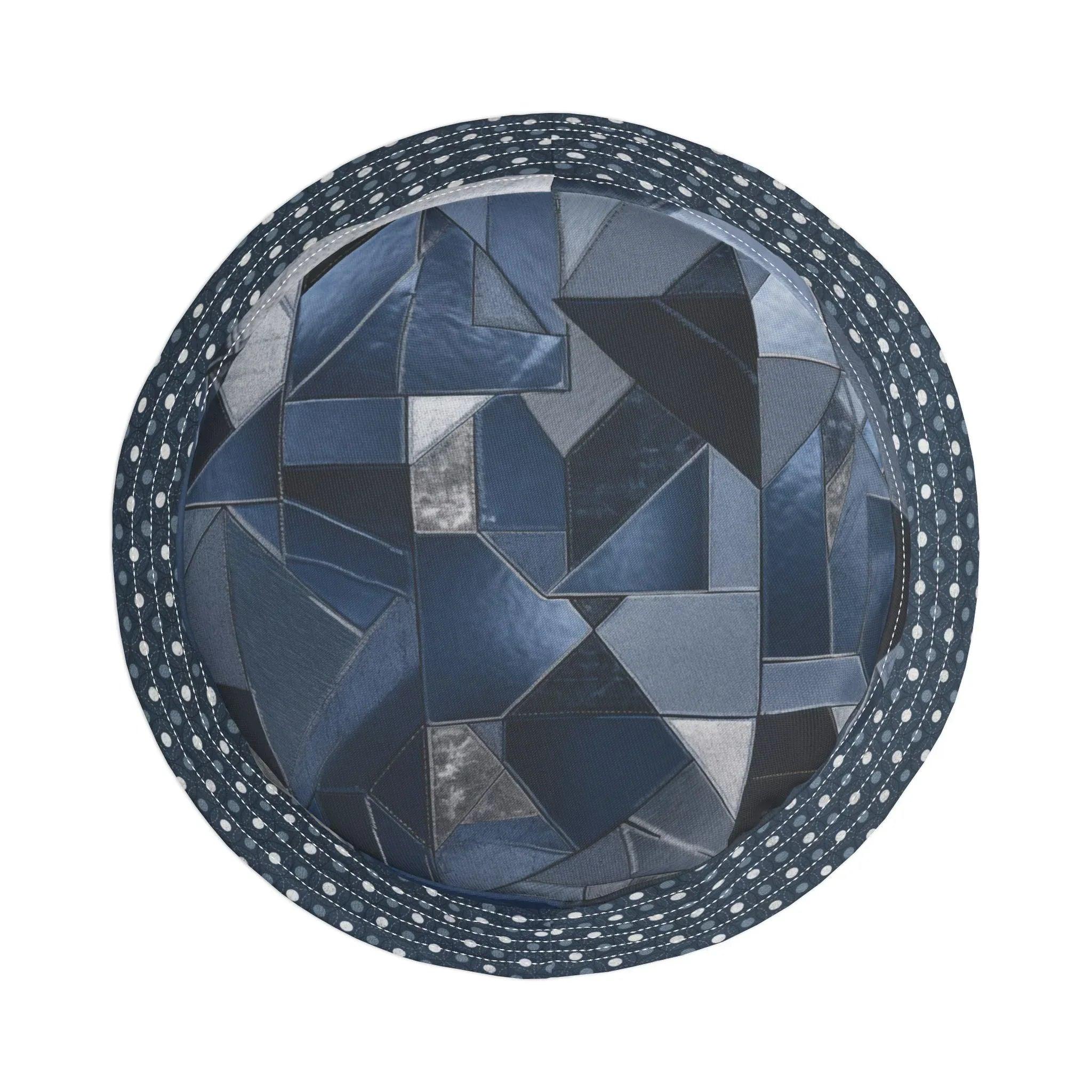 Dotted Indigo Kaleidoscope Vibrant Bucket Hat
