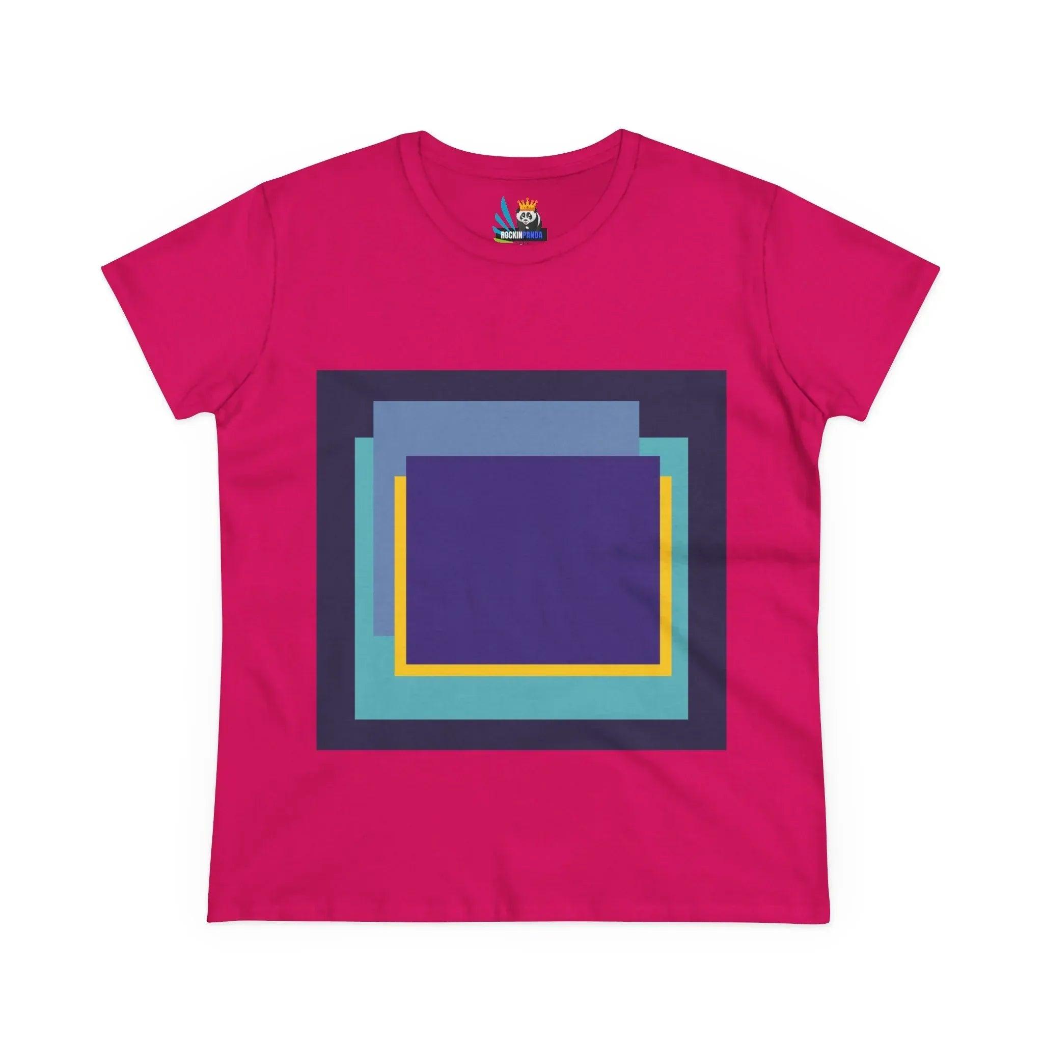 My Life in Purple Squares Cubed Contemporary Art Design Women&