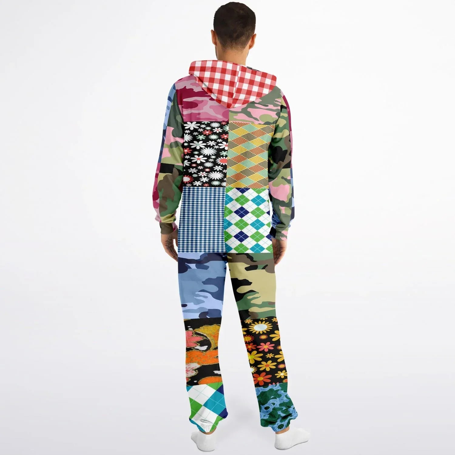 Army Brat Unisex Sweatshirt Fleece Patchwork Romper