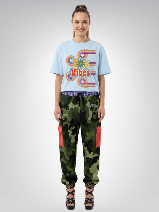 Gold Fish in Garden Splendor Eco-Poly Cargo Joggers
