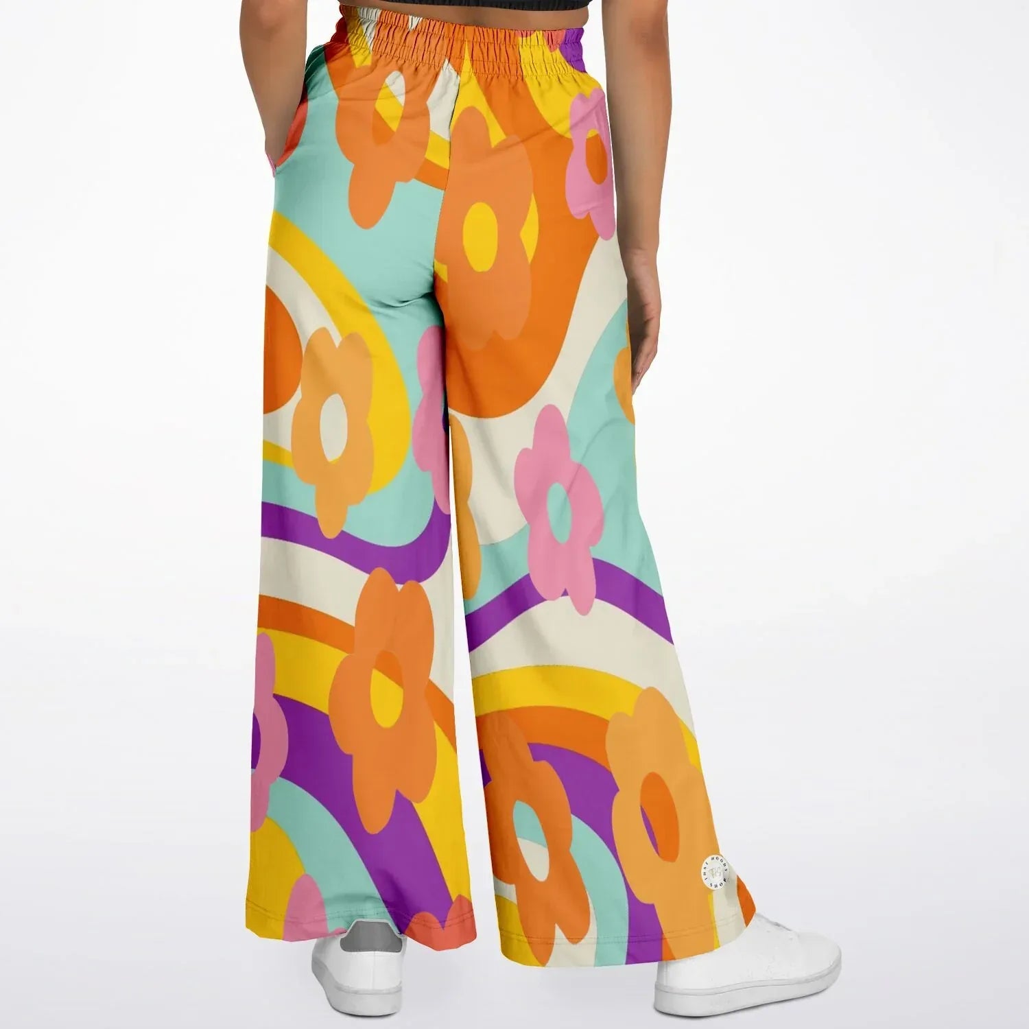 Happy Valley Retro Floral Eco-Poly Wide Leg Pants