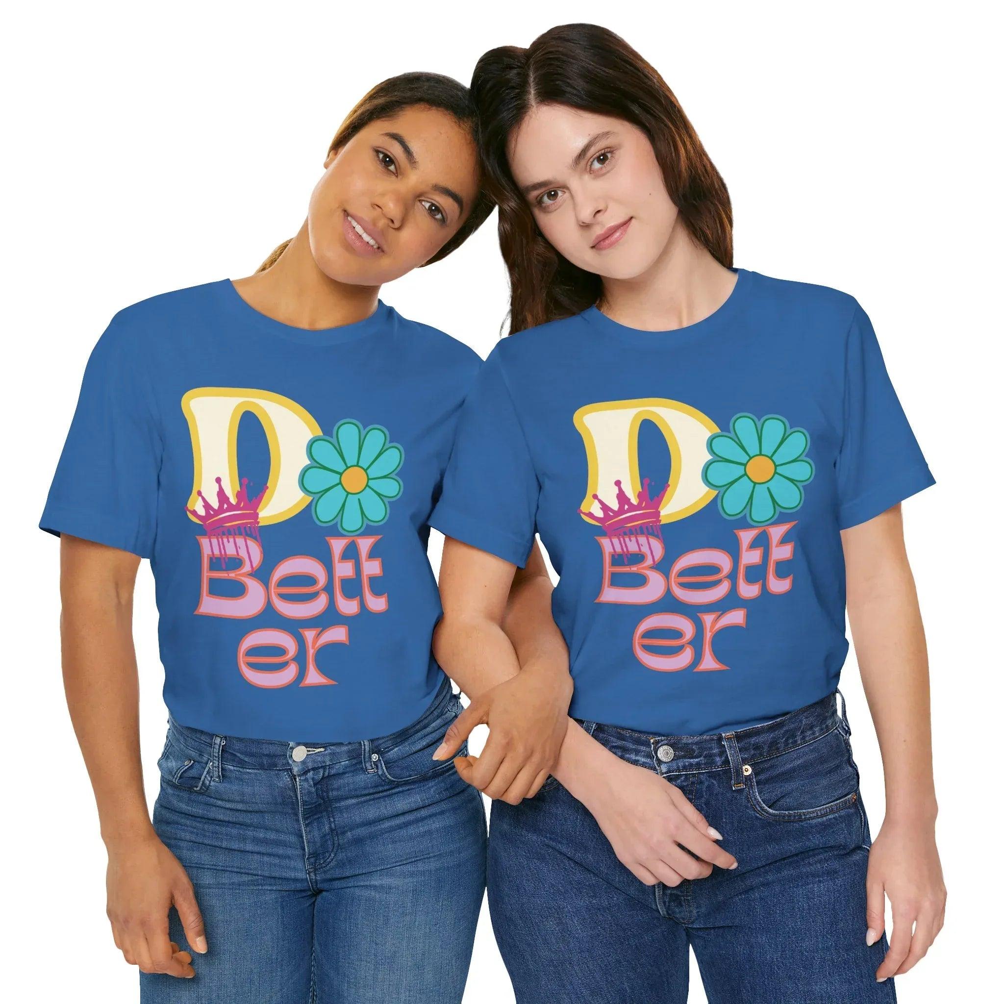 Do Better Hippie Vibe Floral Short Sleeve Tee